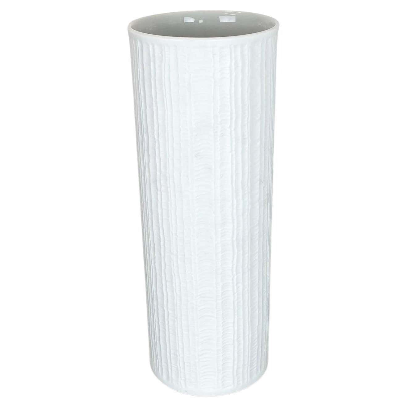 Large 32cm Op Art Vase Vase Heinrich Fuchs For Hutschenreuther, Germany, 1970s