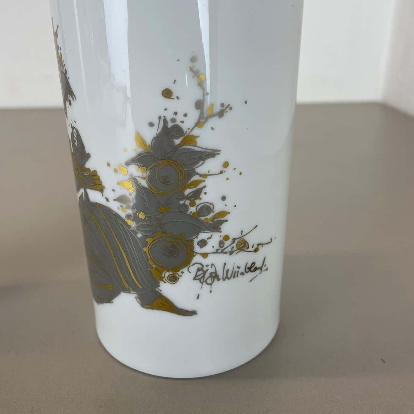 photo vinterior Set Of 2 Porcelain Vase By Björn Wiinblad For Rosenthal Studio Line Germany 1970