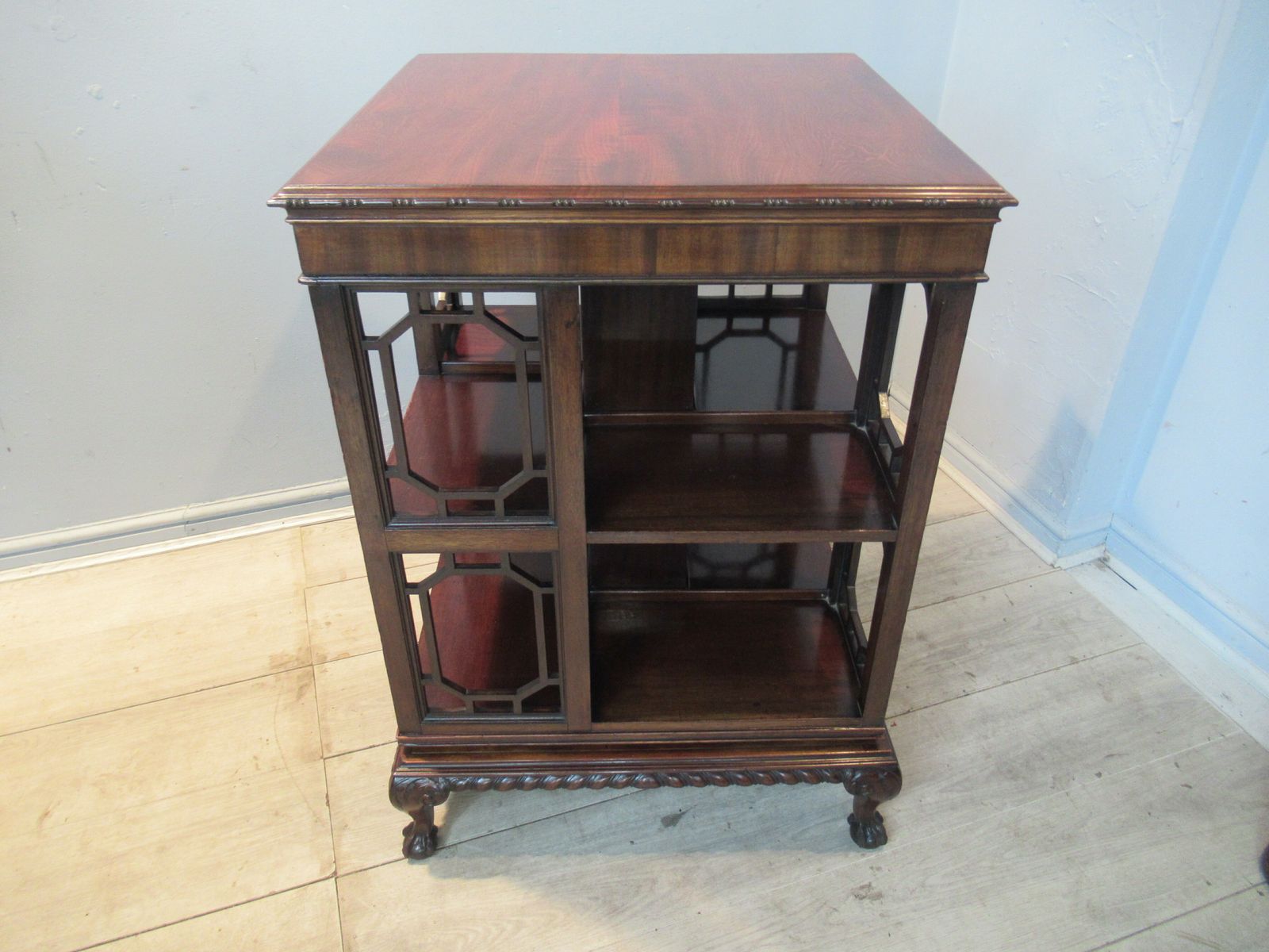 Chippendale  Style Mahogany Revolving Bookcase photo furniture