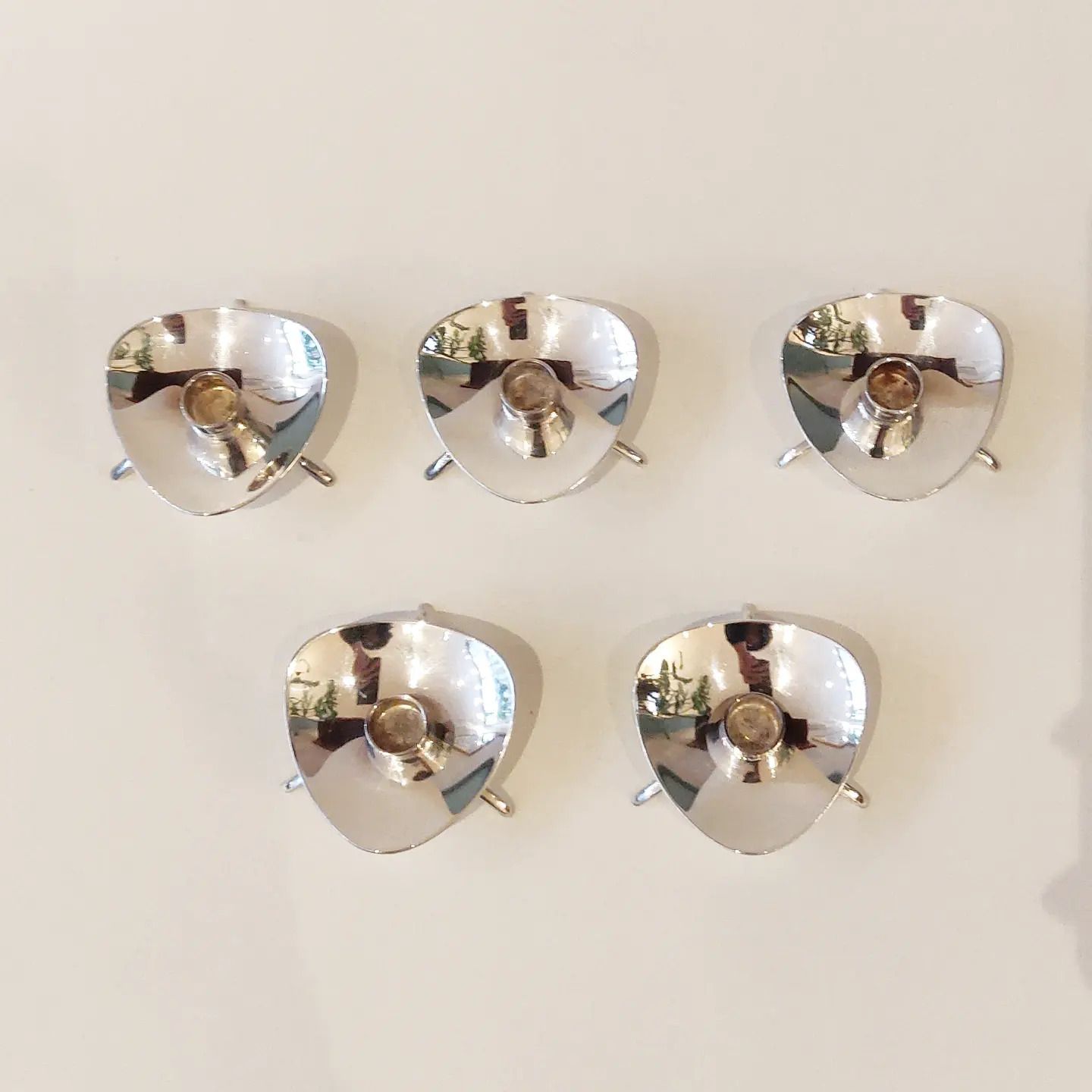 Set Of Five Mid 20th Century Taper / Candle Holders By Cohr Atla photo buy