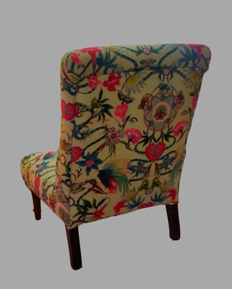 An Edwardian Nursing Chair Covered In An Osborne And Little Fabric photo furniture