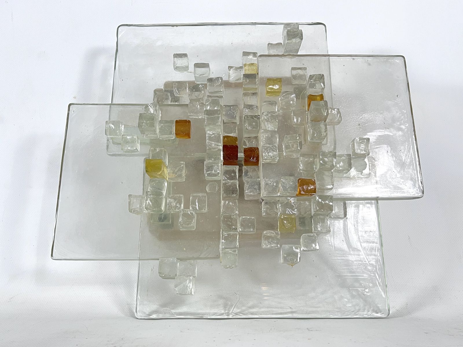 Lighting Mid Century Large Murano Glass Wall Light By Albano Poli For Poliarte. Italy 1970s photo