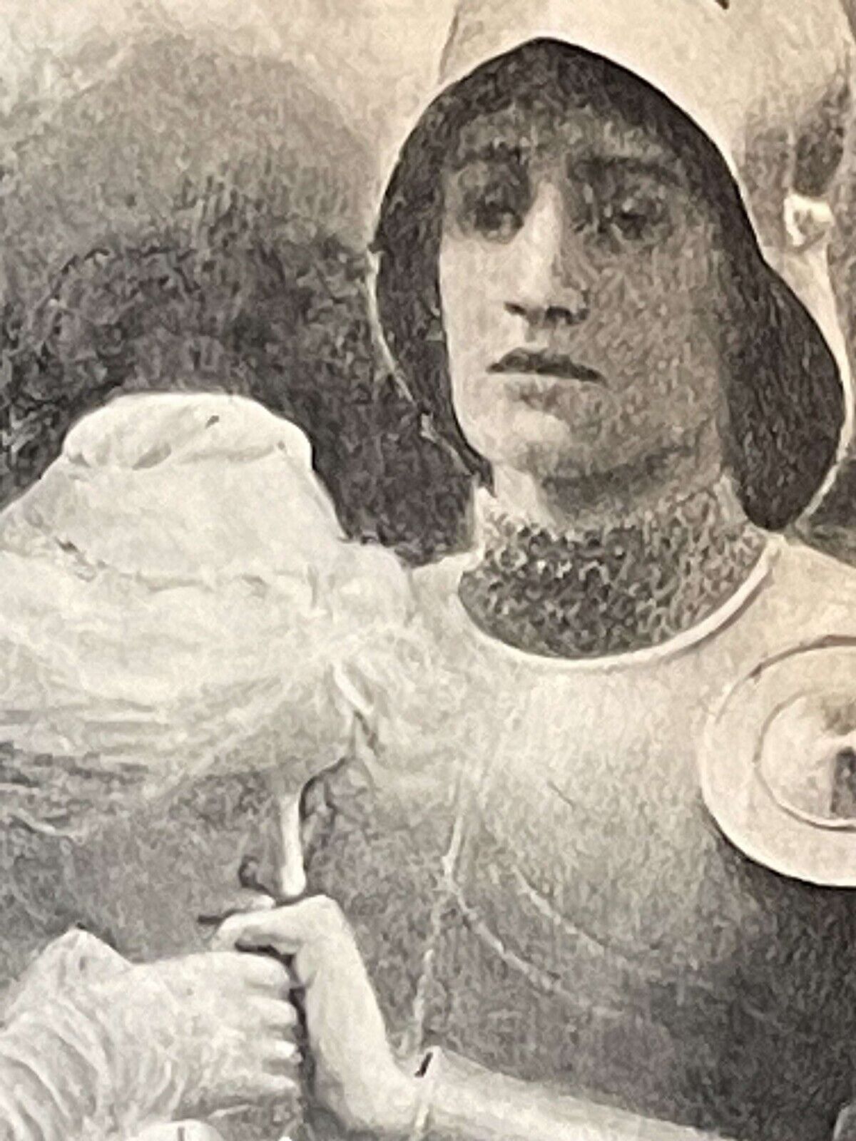 Mary Raphael Britomart And Amoret 1899 Original Steel Plate Engraving photo 75.0