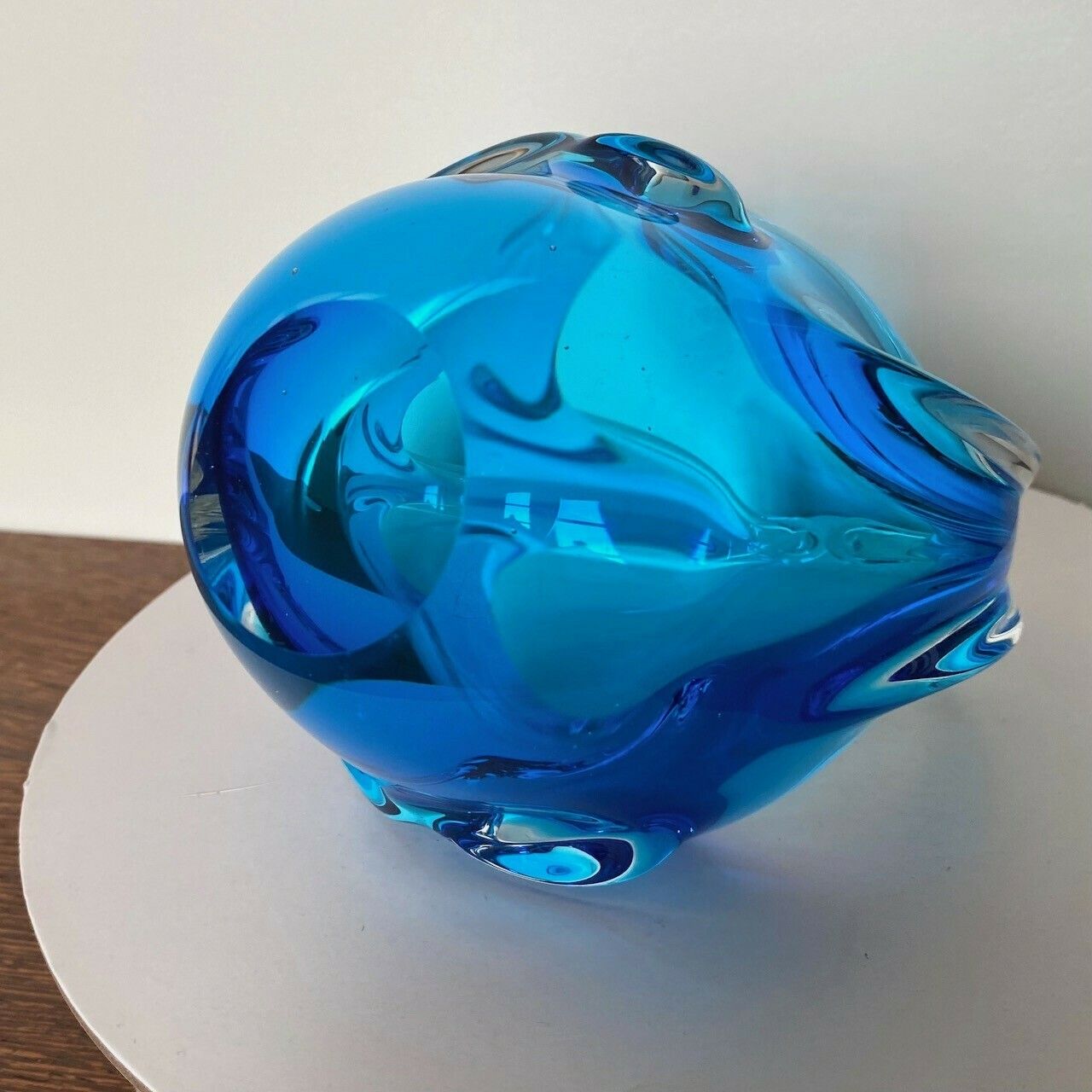 Helder En Blauw Murano Schaal photo vintage