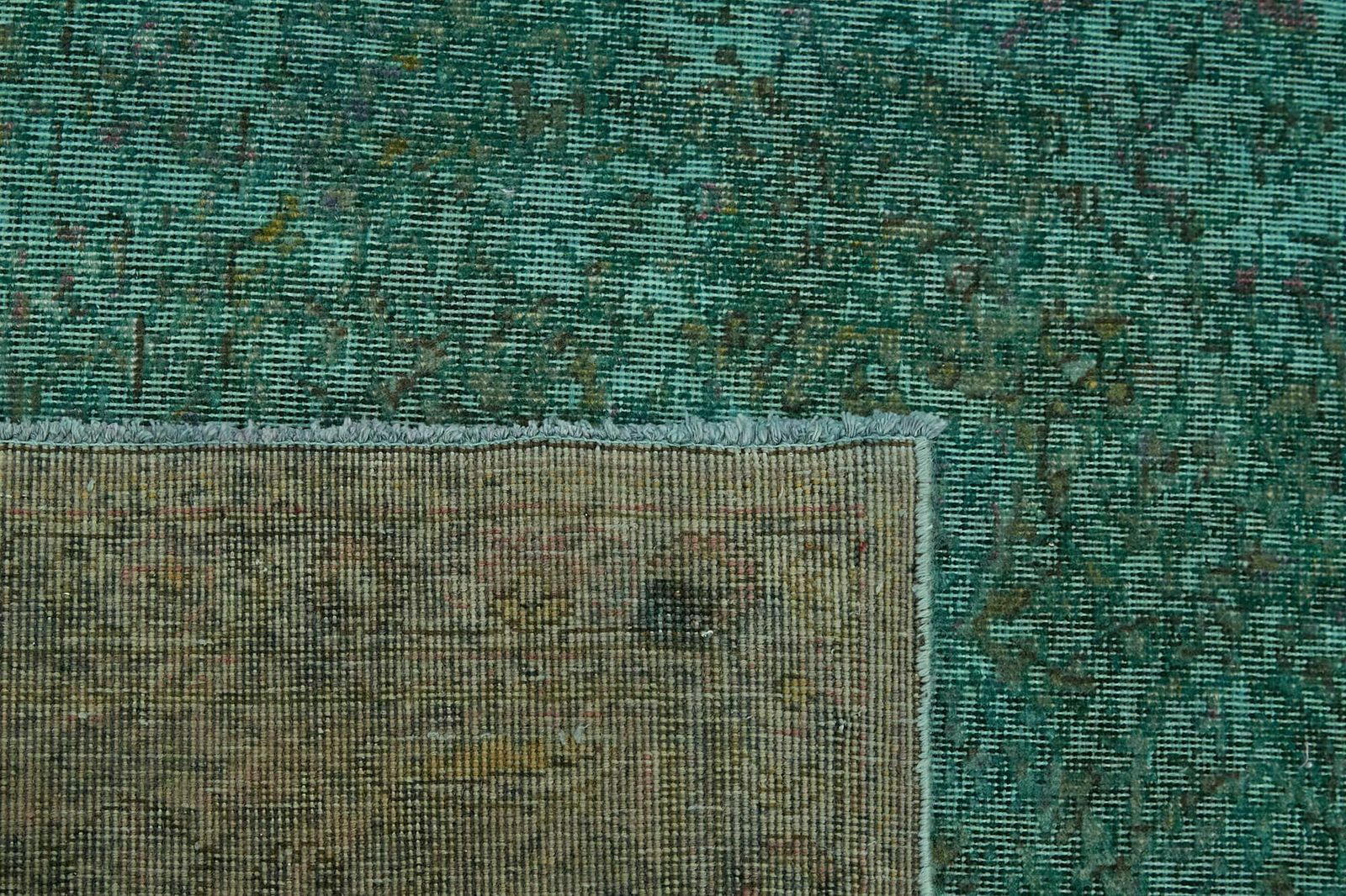 Handmade Turquoise 395 X 300 Cm Over Dyed Large Area Rug photo buy