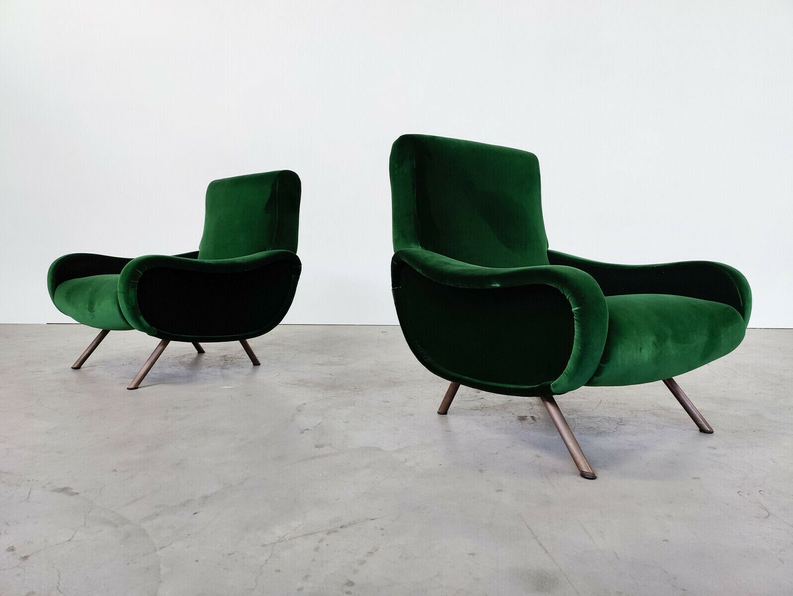 Pair Of Mid Century "Lady" Armchairs By Marco Zanuso For Arflex photo furniture