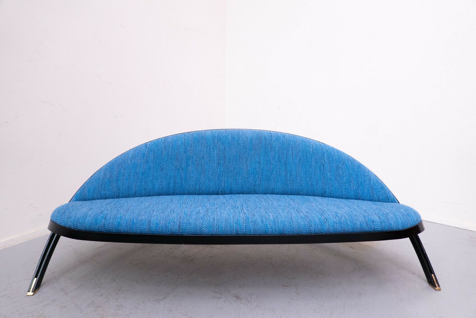 Mid Century Blue ''Saturno'' Sofa By Gastone Rinaldi For Rima photo Furniture