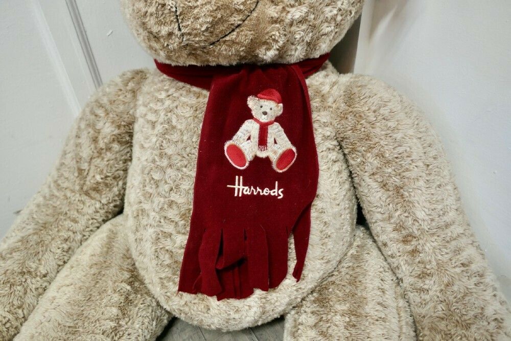 5ft Tall Giant Harrods Shop Display Teddy Bear photo Home Decor