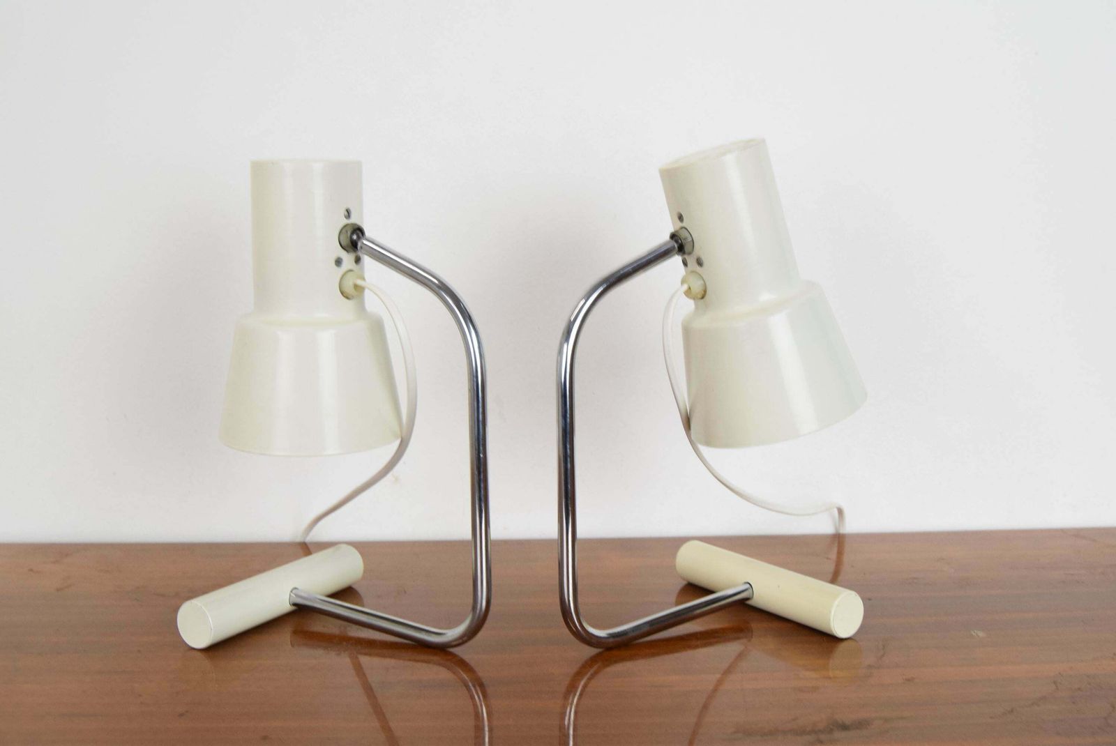 Pair Of Mid Century Table Lamps By Josef Hurka For Napako,1970's. photo 411.0