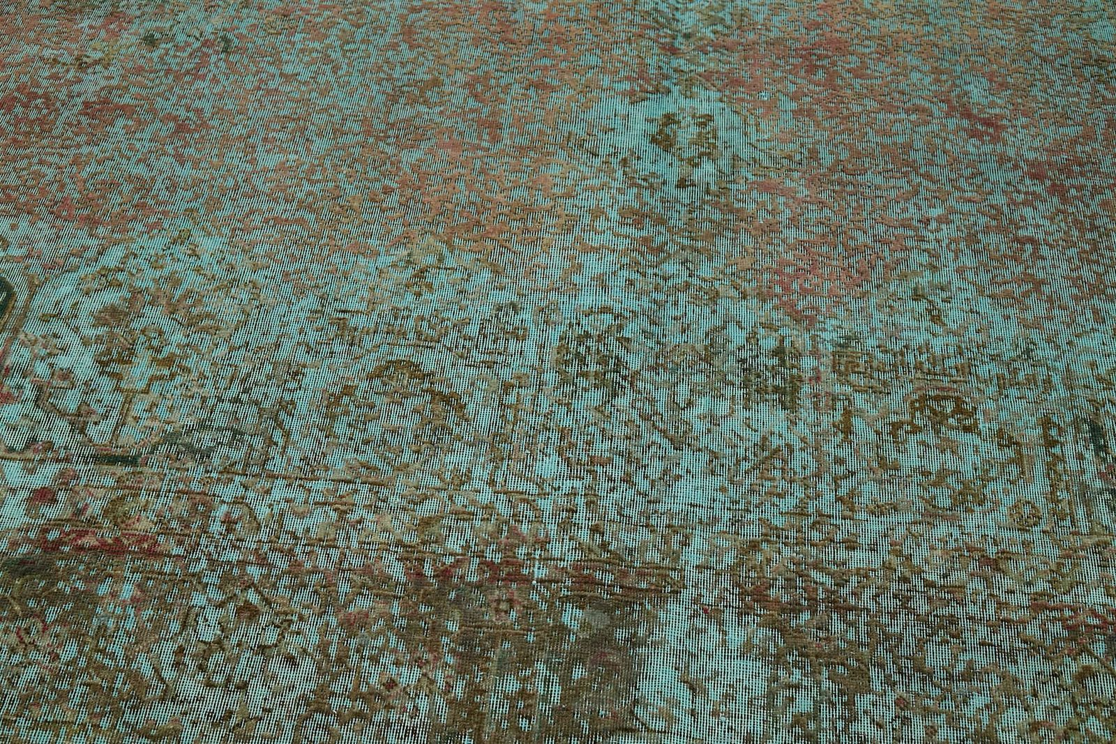 photo for sale Handmade Turquoise 375 X 290 Cm Over Dyed Large Area Rug