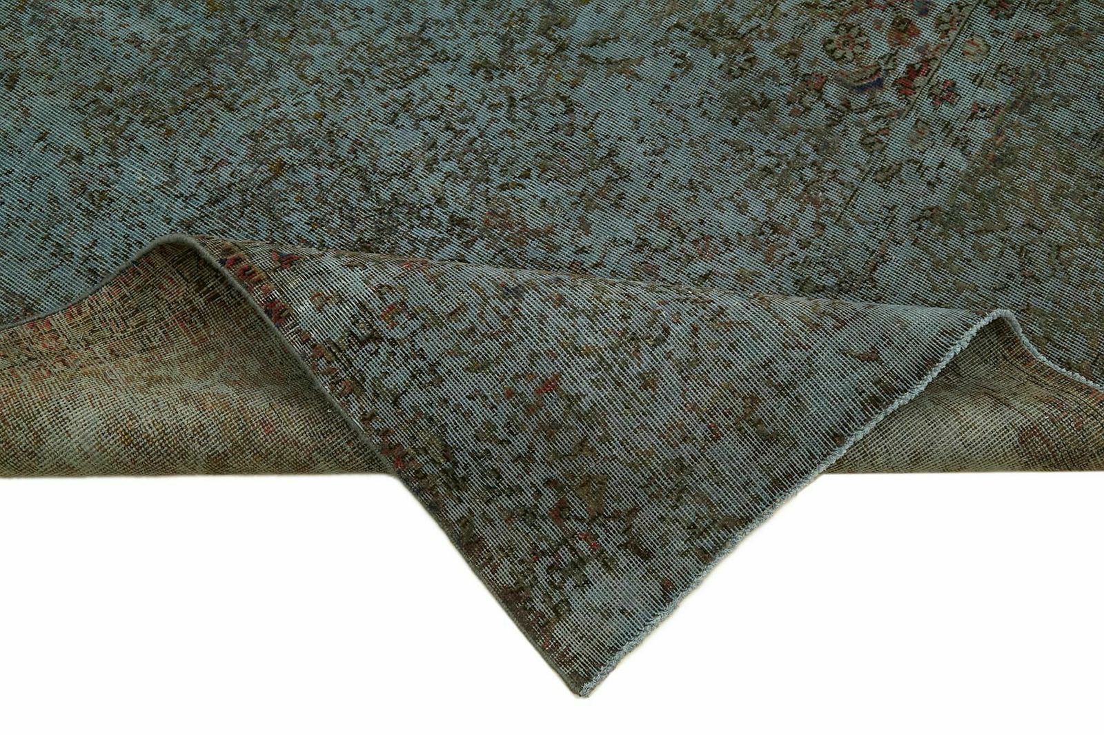 Handmade Grey 378 X 294 Cm Over Dyed Large Area Rug photo vinterior