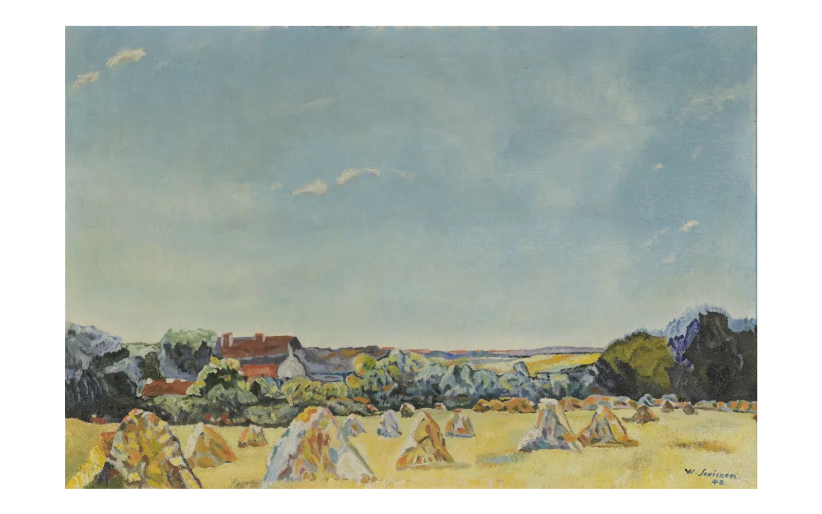 "The Harvest"  By W  Schicker, 1940s