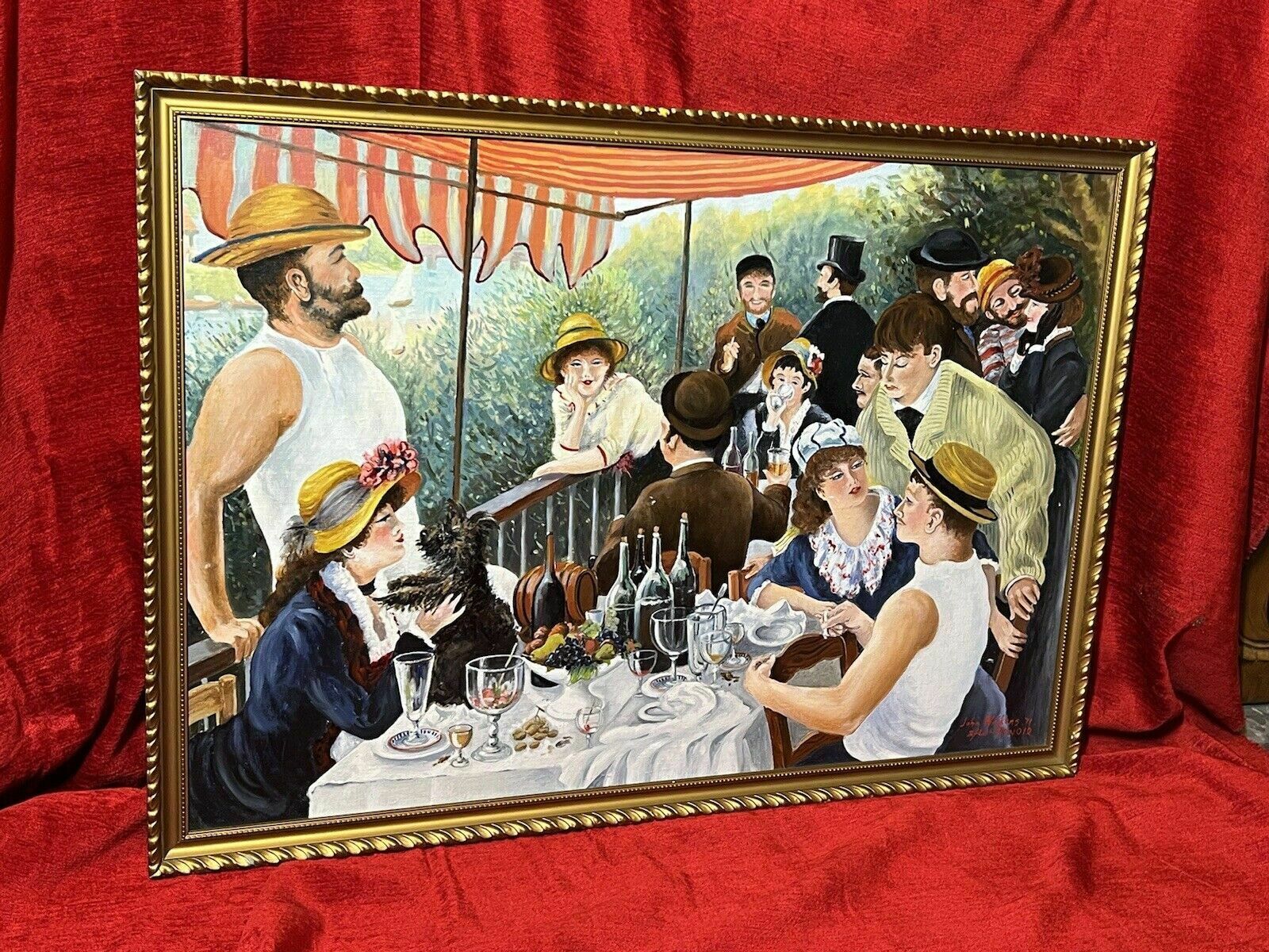 Fine Art Painting 'Luncheon Of The Boating Party' After Renoir By John Wickens photo vinterior