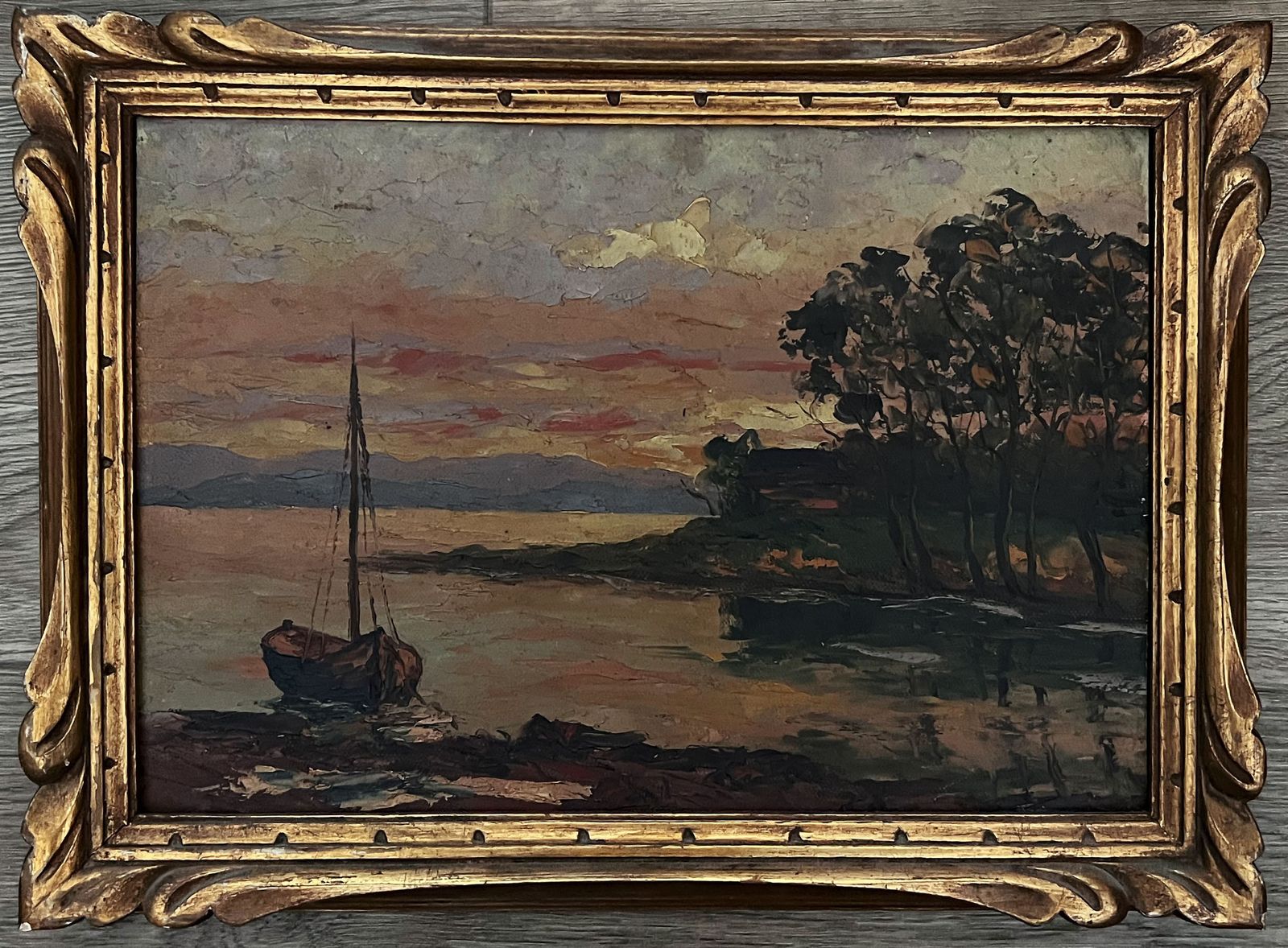 "Sun Setting On The Shore" Toegeschreven Aan Dimitri Vazine. photo furniture
