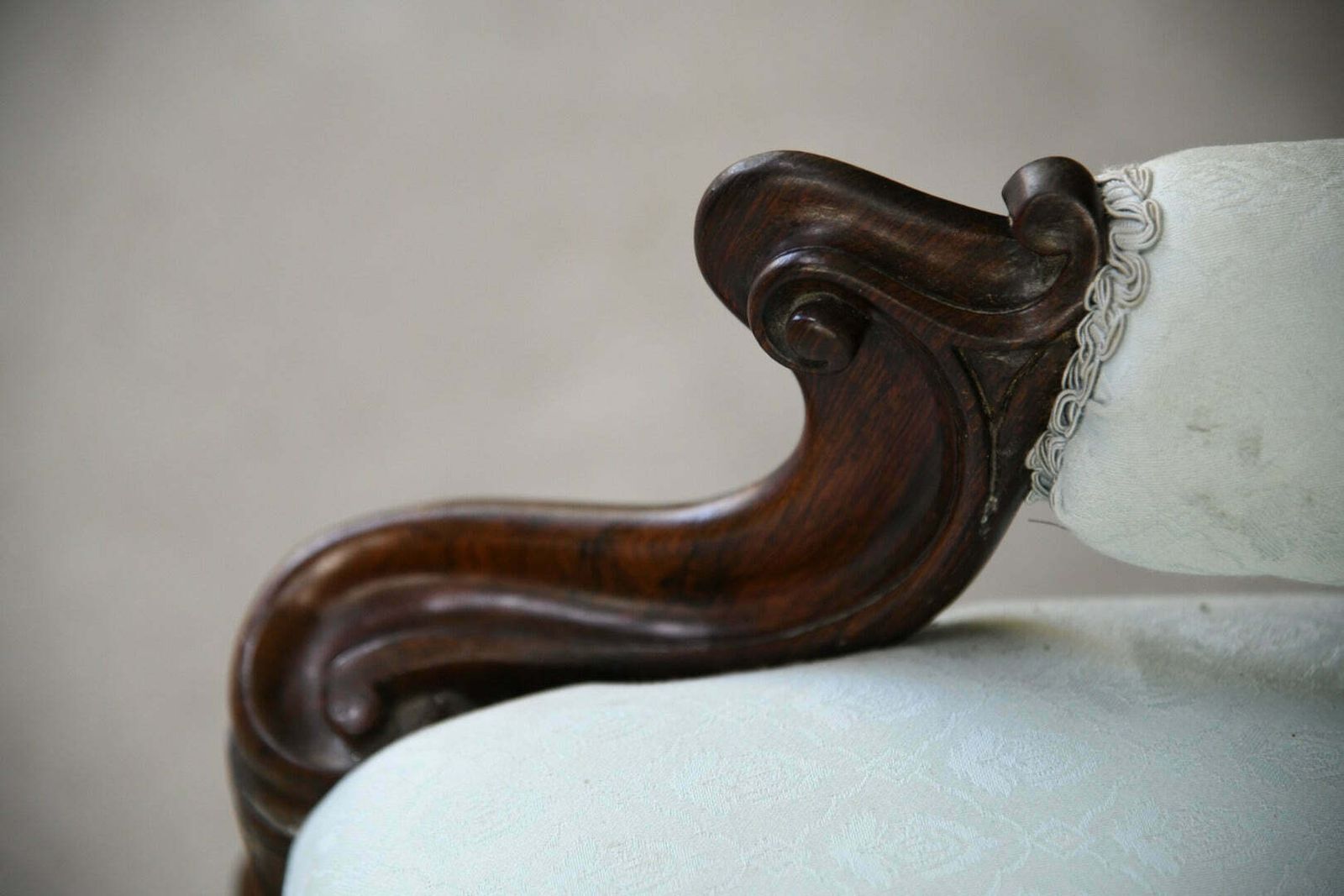 Victorian Rosewood Armchair, 1800s photo for sale