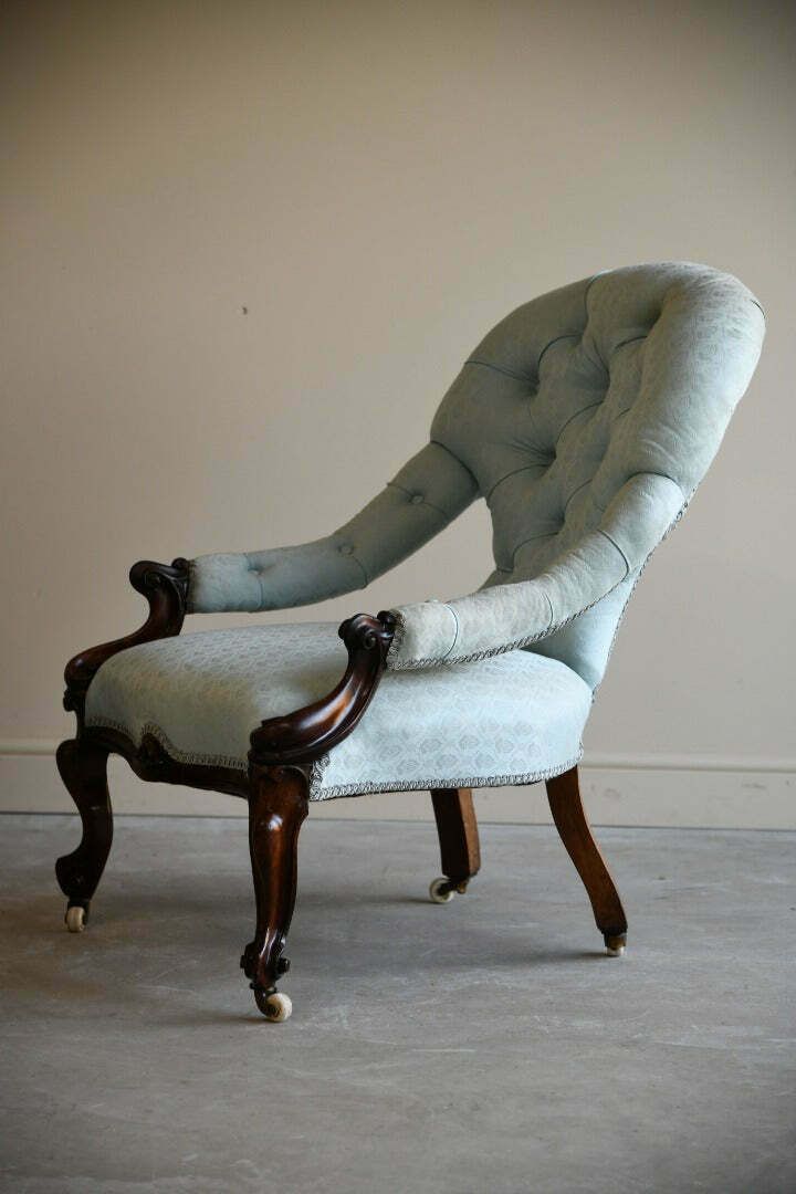 Victorian Rosewood Armchair, 1800s photo 345.0