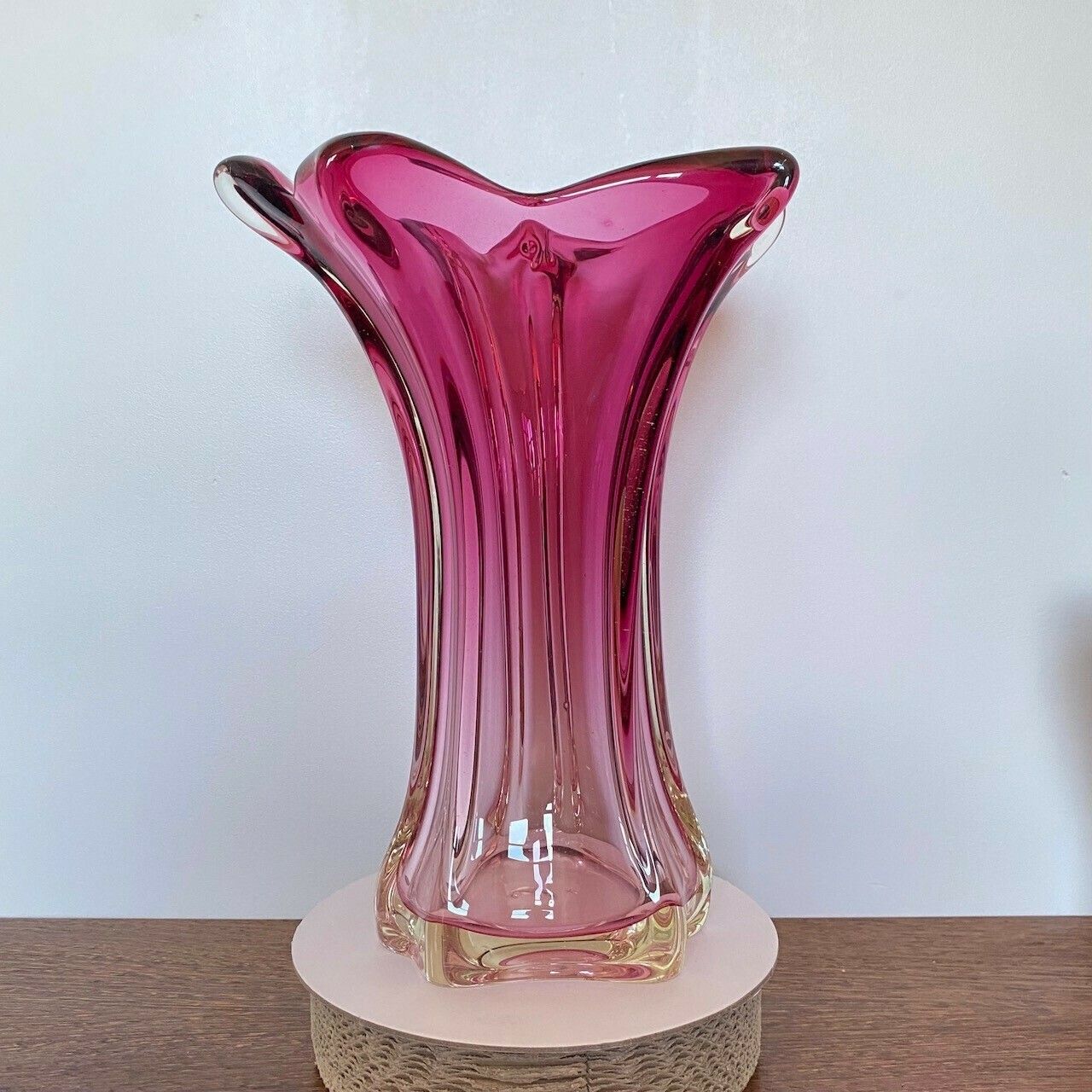 Woonaccessoires Zeer Grote Roze Vaas Van Fratelli Toso – Chambord photo