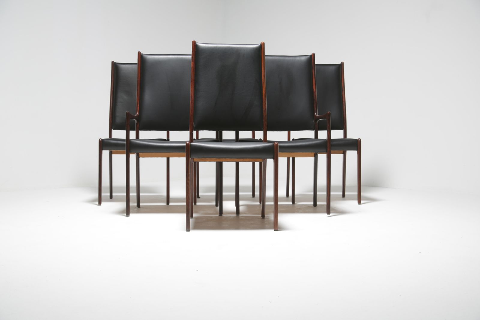Johannes Andersen Rosewood Dining Chairs For Mogens Kold photo furniture