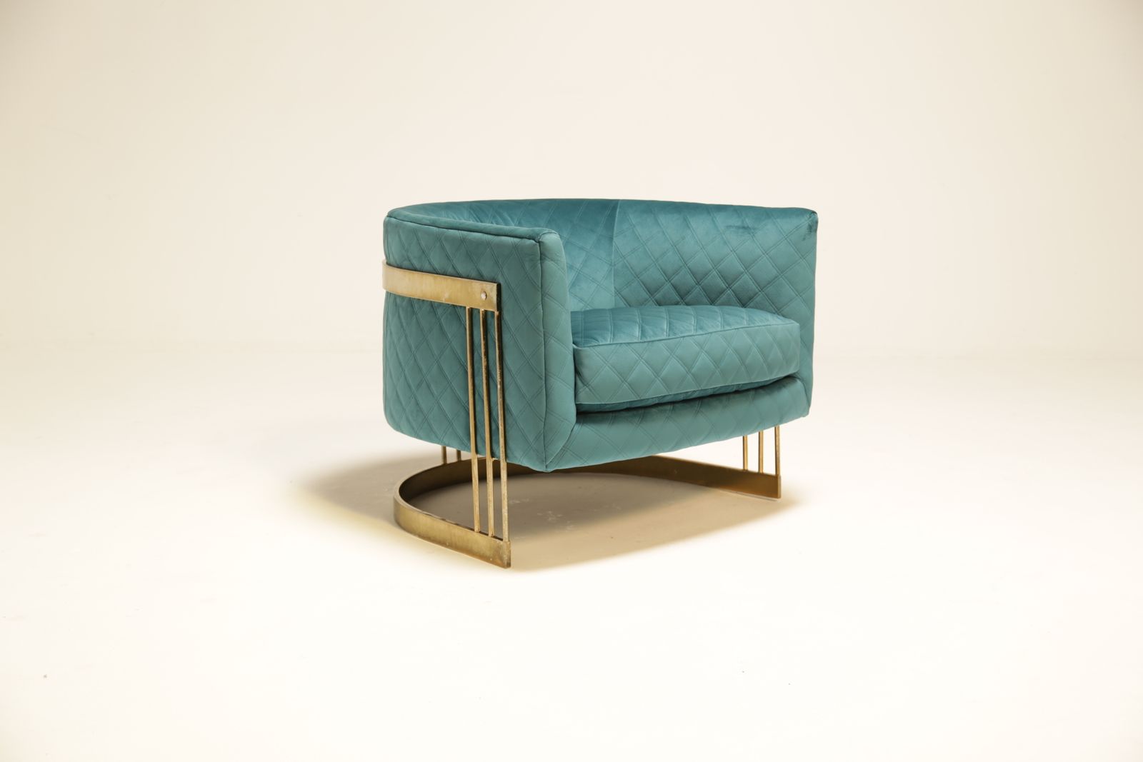 Mid Century Brass Plated Tub Chair photo furniture
