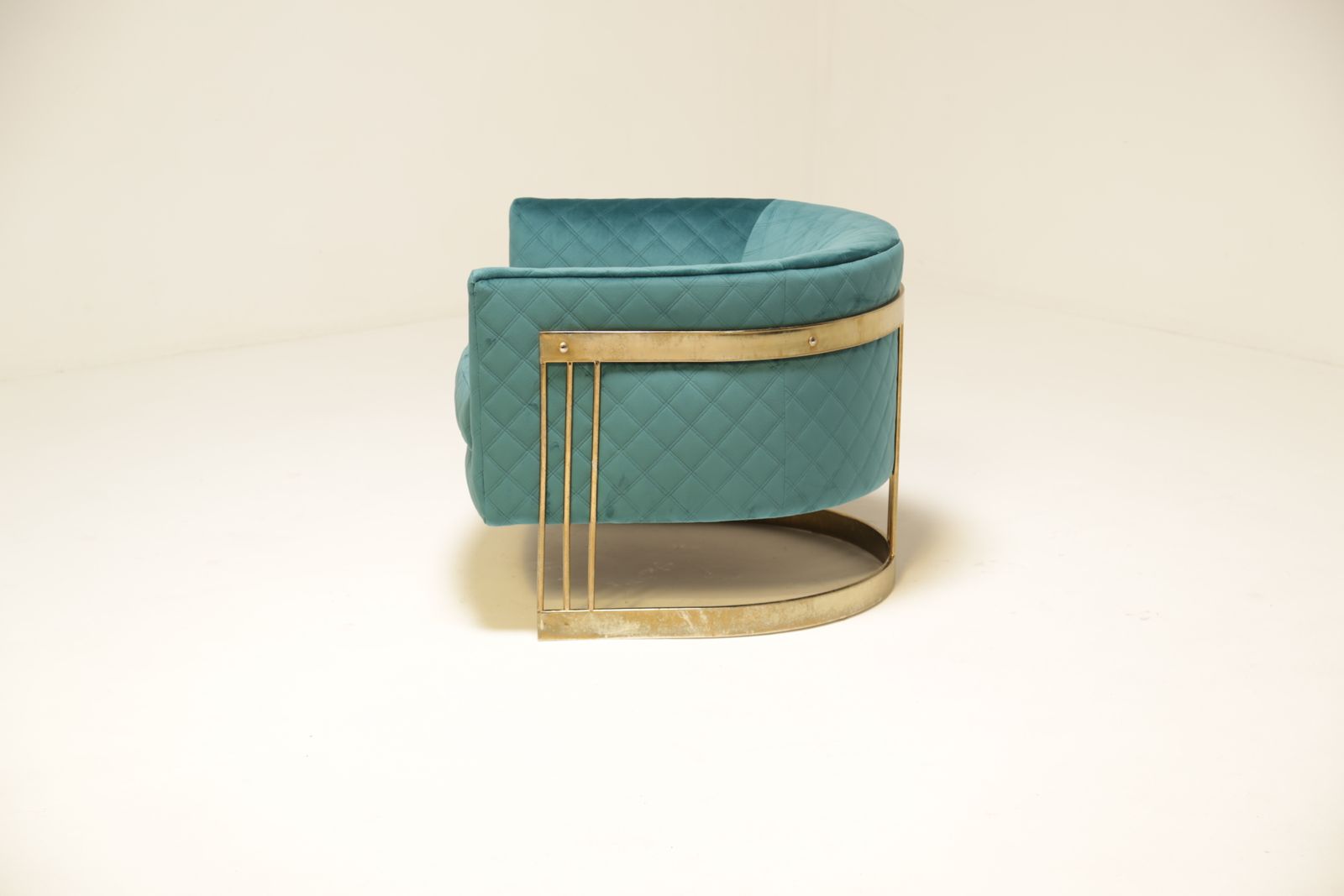 1200.0 Mid Century Brass Plated Tub Chair photo