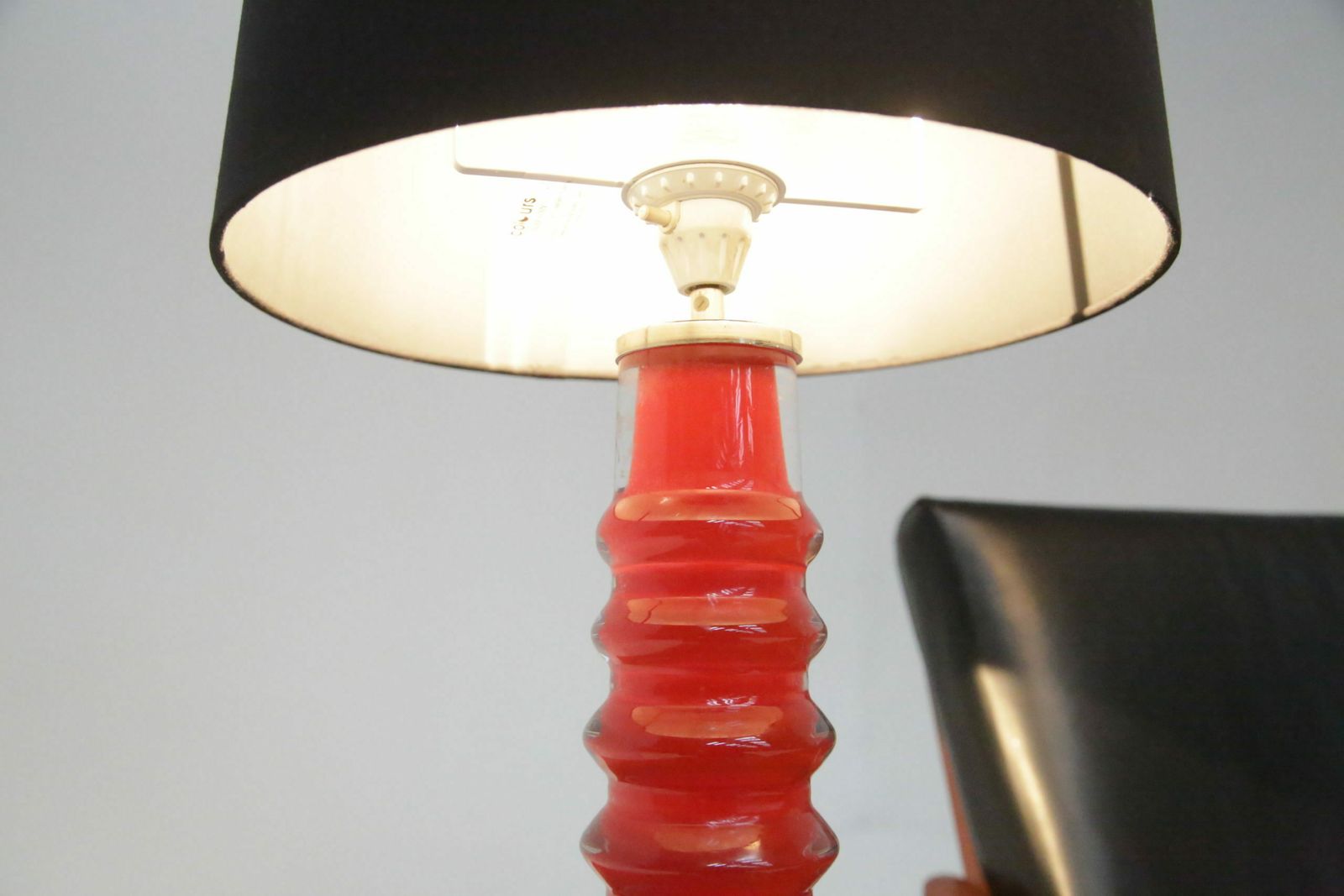 Vintage Orrefors Glass Table Lamp By Carl Fagerlund photo vintage