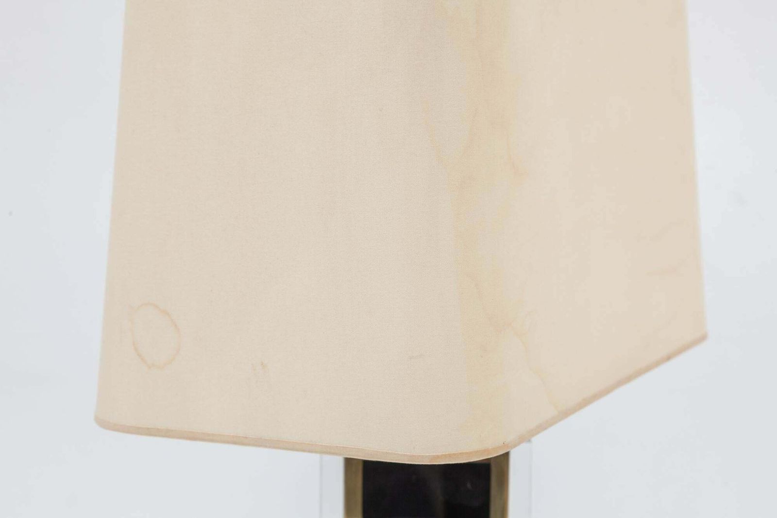 Set Of 1970s Black And Clear Lucite And Brass Table Lamps, France photo vinterior
