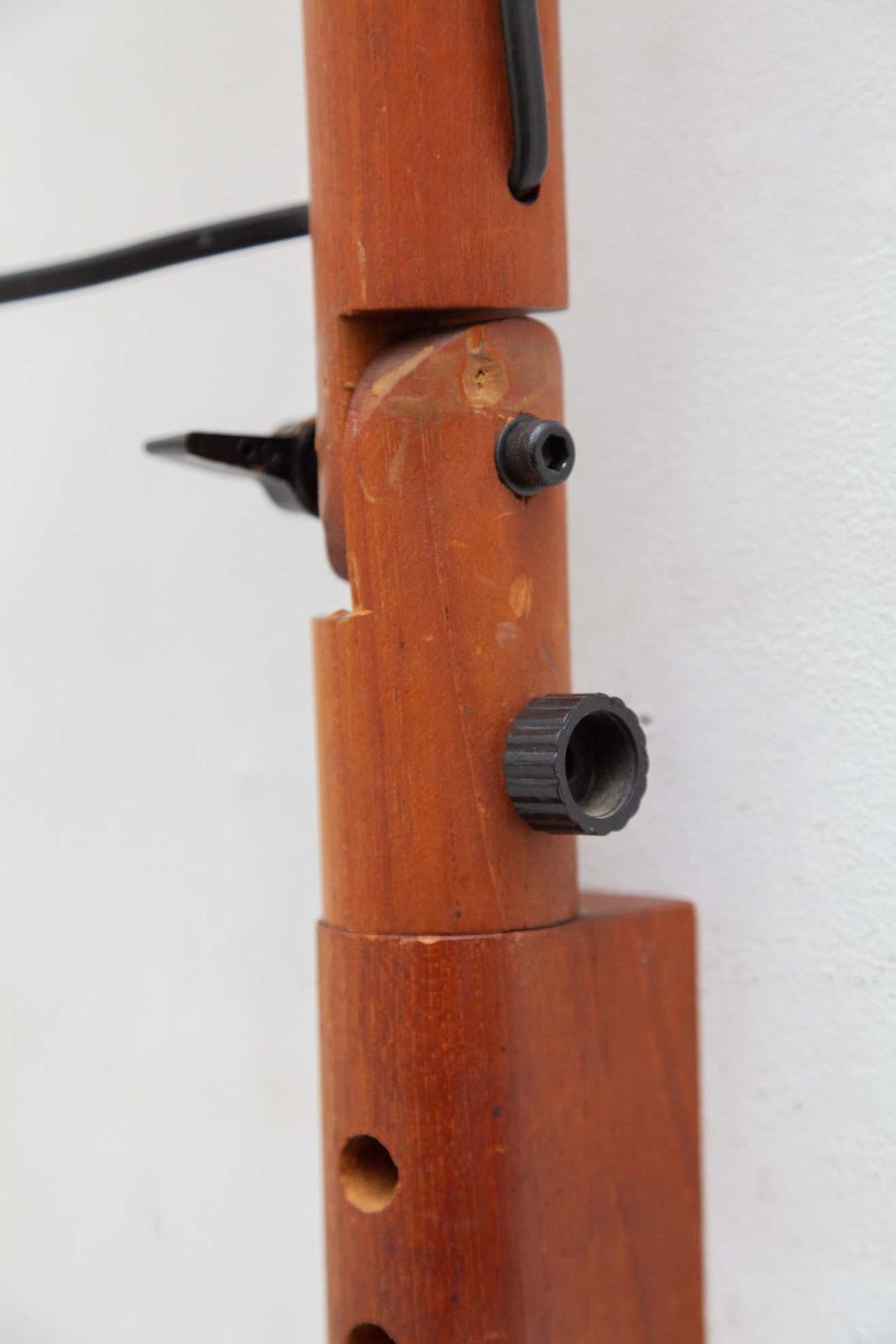 Swing Arm Teak Wall Lamp 1970s Designed By Uno & östen Kristiansson For Luxus photo vintage