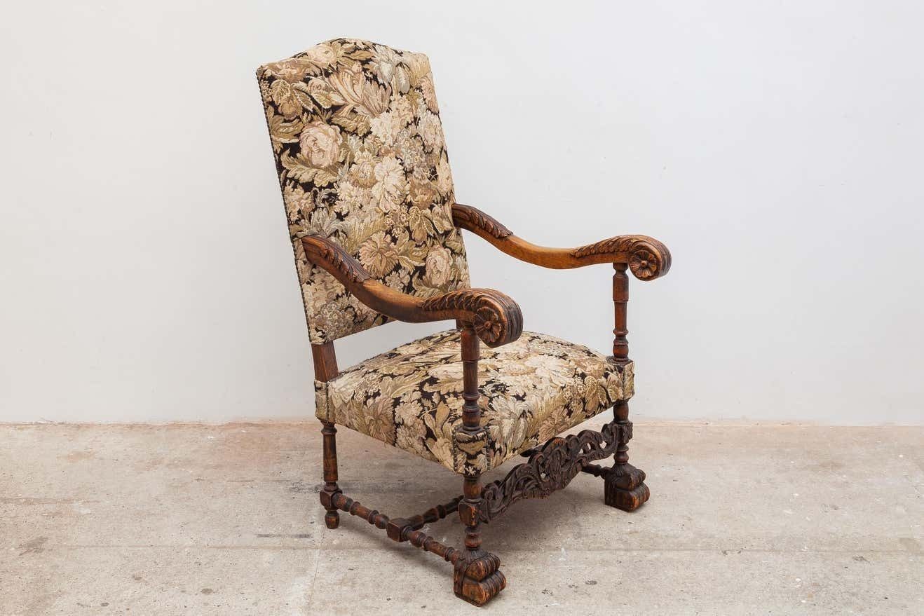 Antique High Back Parlour Chair, France photo furniture