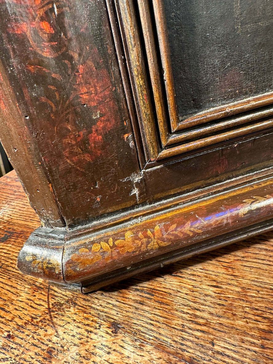 Early Antique George II Georgian Painted Chinoiserie Cupboard Circa 1760 photo buy