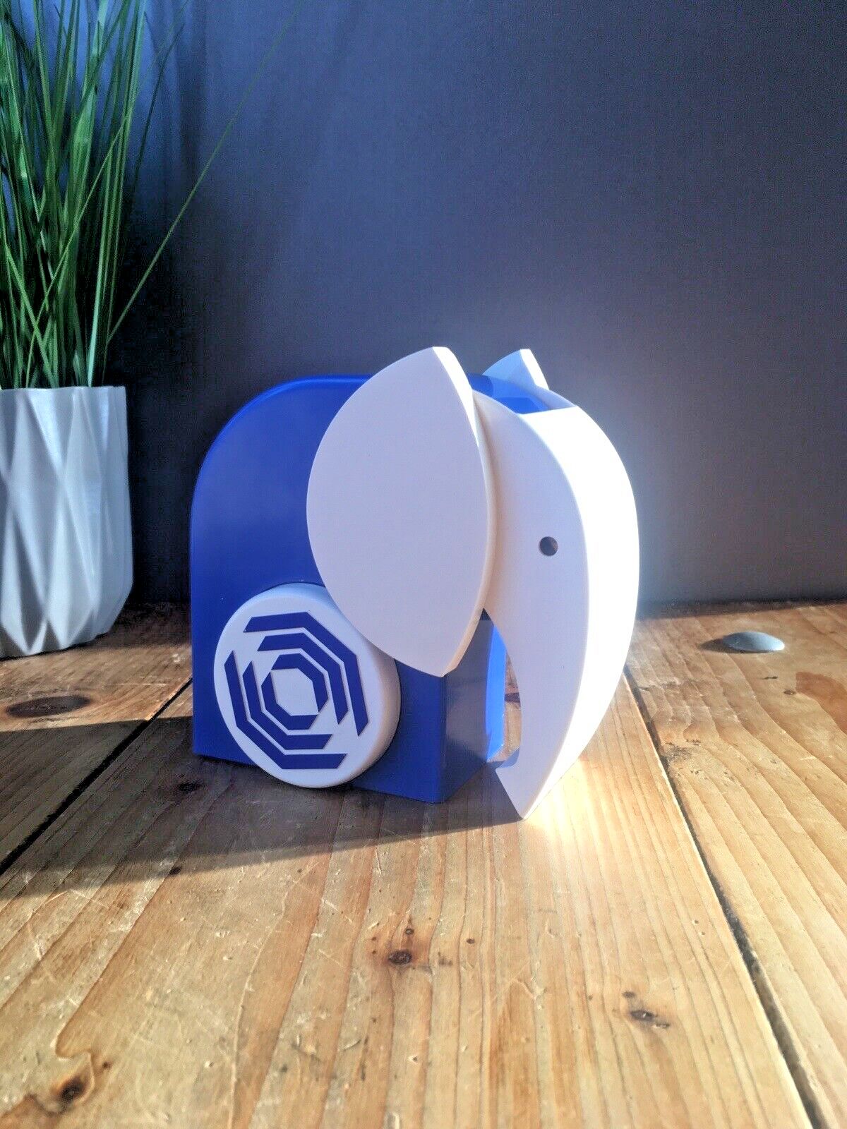 Mid Century Modern Danish B Andersen H Mikkelsen Elephant Money Box Bank Drumbo
