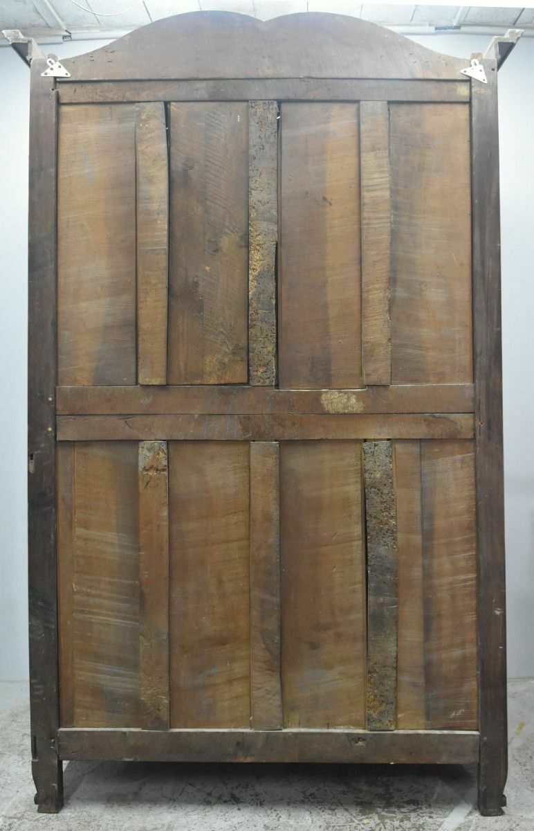 photo vinterior Bordelaise Castle Wardrobe In Solid Mahogany, 18th Century