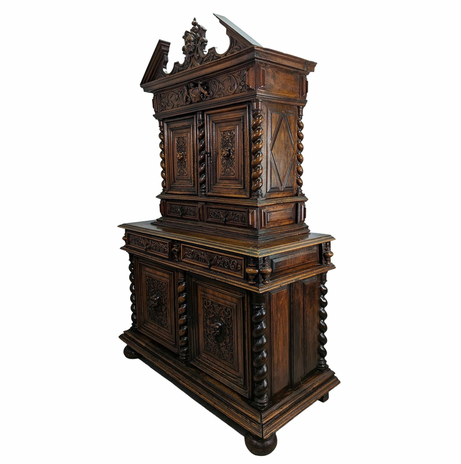 Two Louis XIII Shrunken Bodies In Walnut 18th Century photo for sale