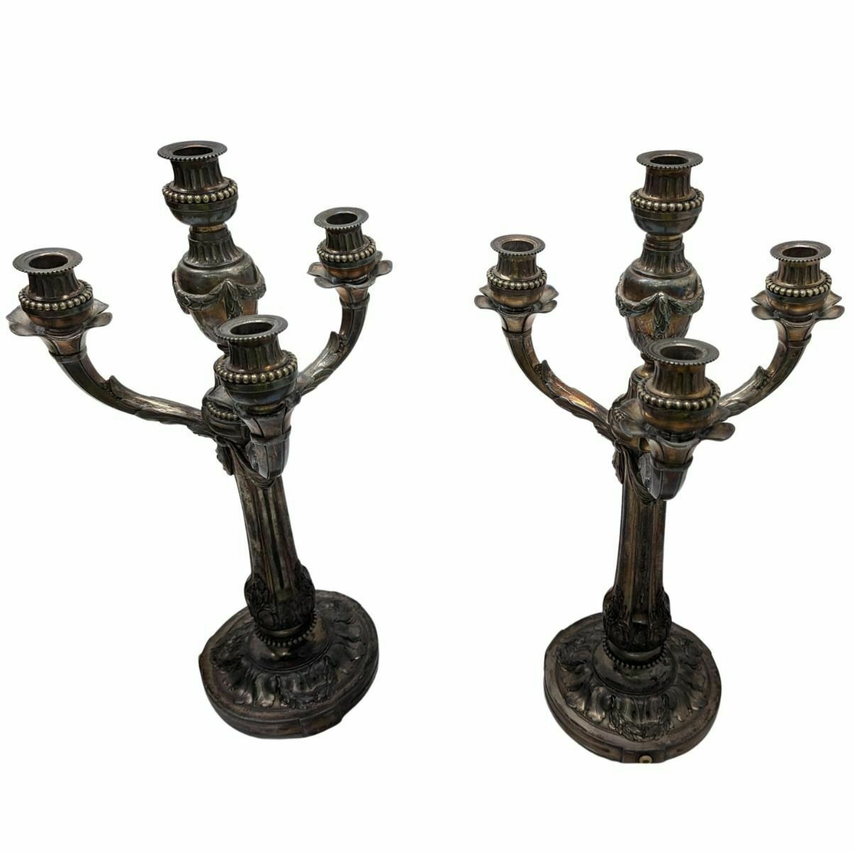 Pair Of Art Nouveau Candlesticks By Gallia photo 1665.0