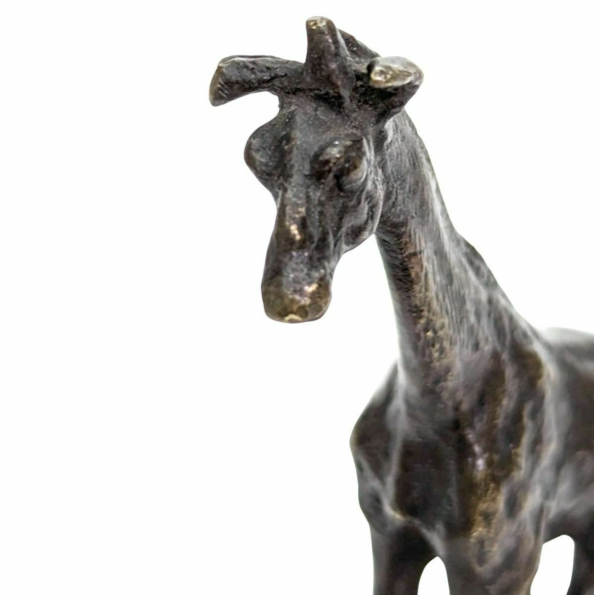 Miniature Animal Bronze The Giraffe Xixth Century photo 944.0