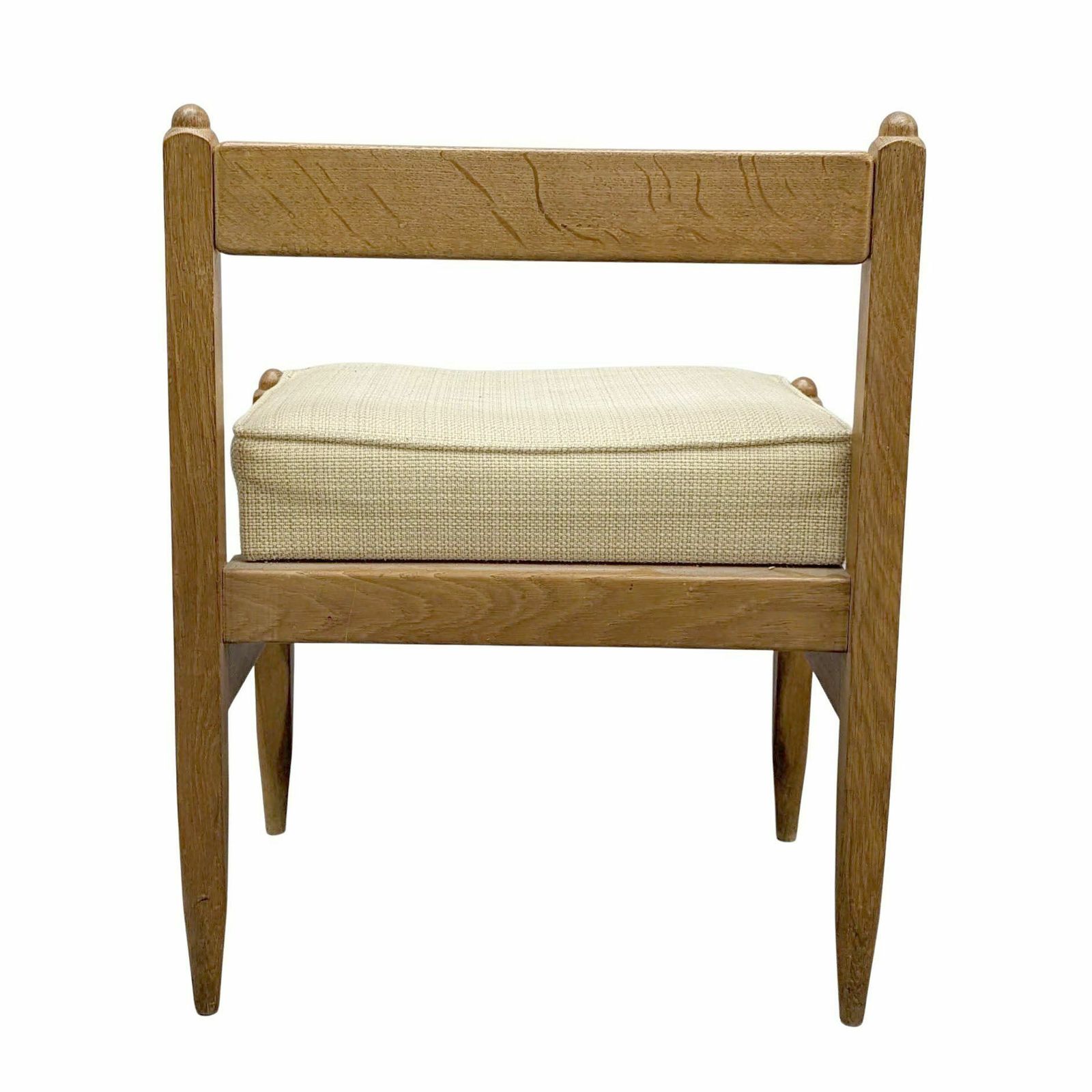 Oak Chair From The 1950 Guillerme And Chambron Period photo for sale