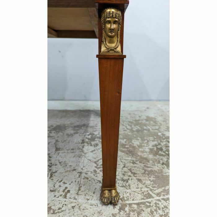 Empire Style Flat Desk Back From Egypt Mahogany And Bronze photo buy