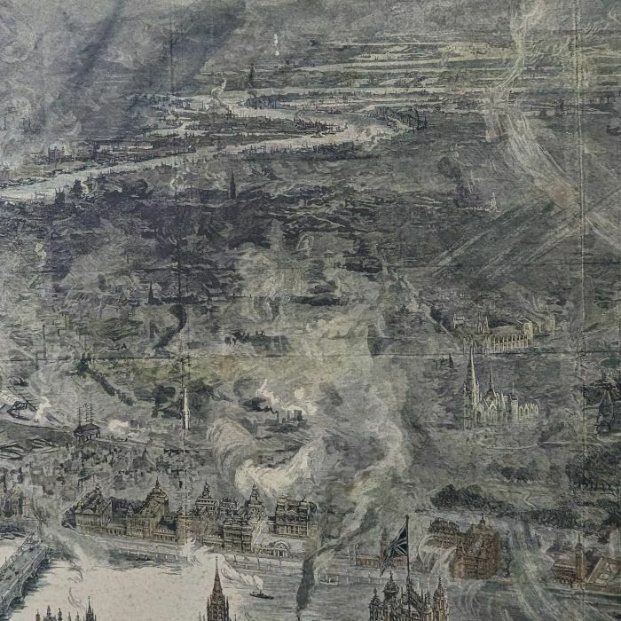 Bird's Eye View Of Westminster Engraving By Wl Wyllie And W Brewer photo 1554.0
