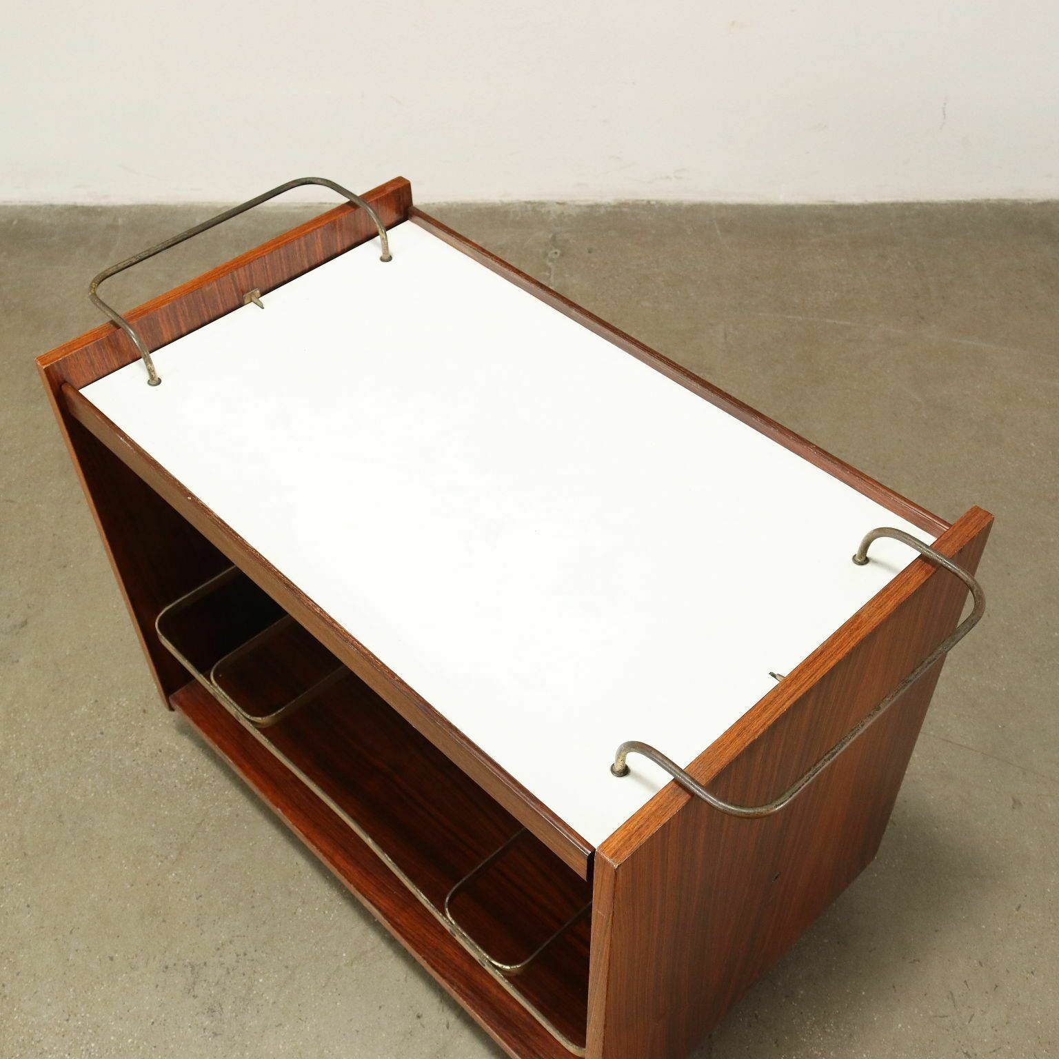 Service Trolley Exotic Wood Italy 1960s photo buy