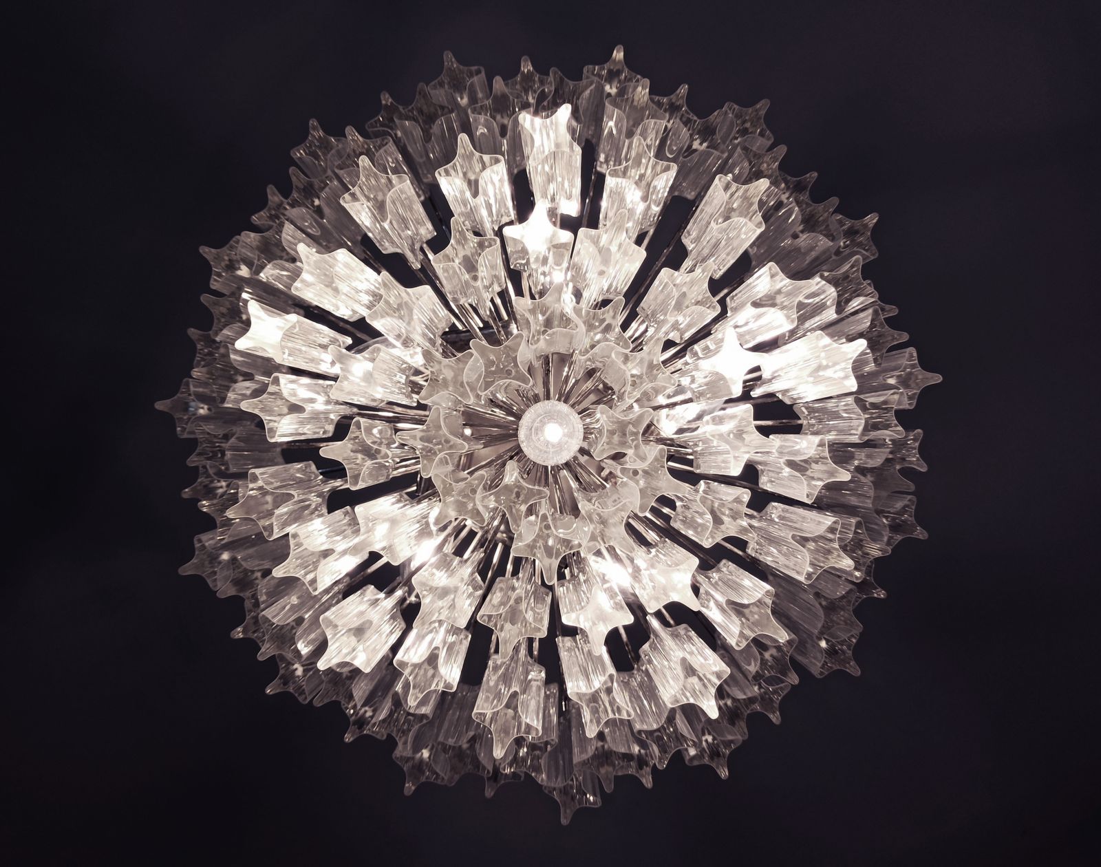 Gorgeous Murano Vintage Chandelier – 107 Quadriedri photo Lighting