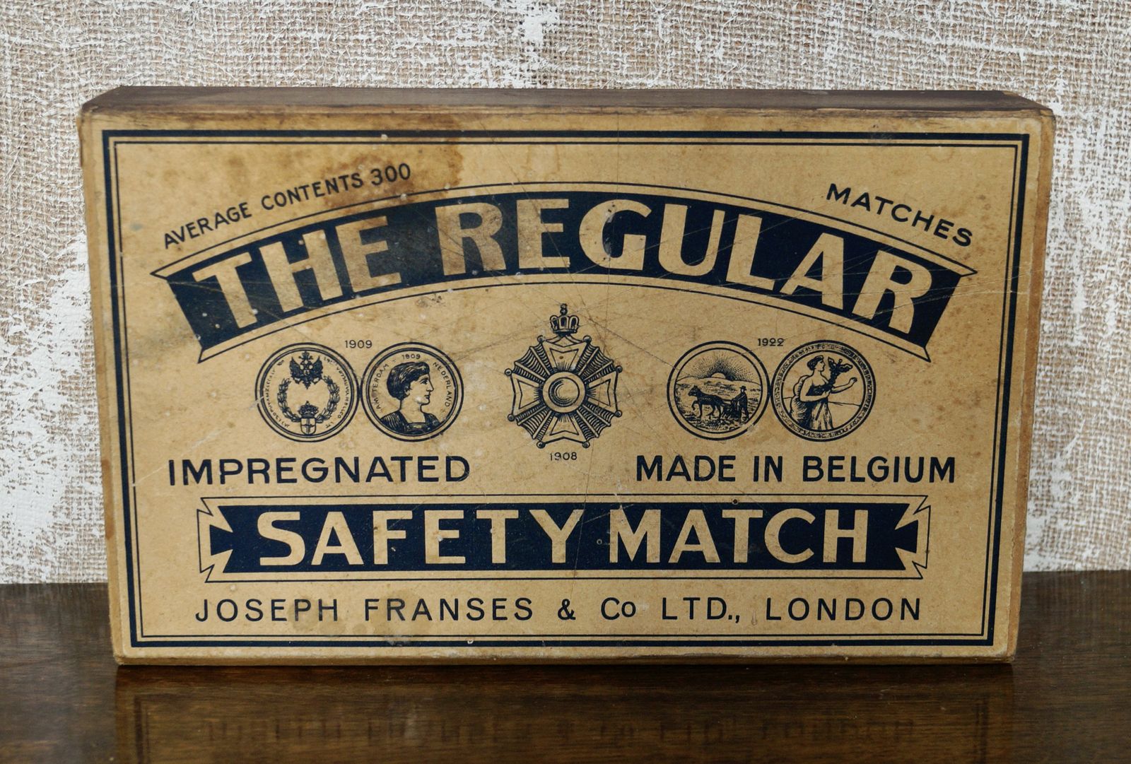 Rare Extra Large Antique Advertising Matchbox photo furniture