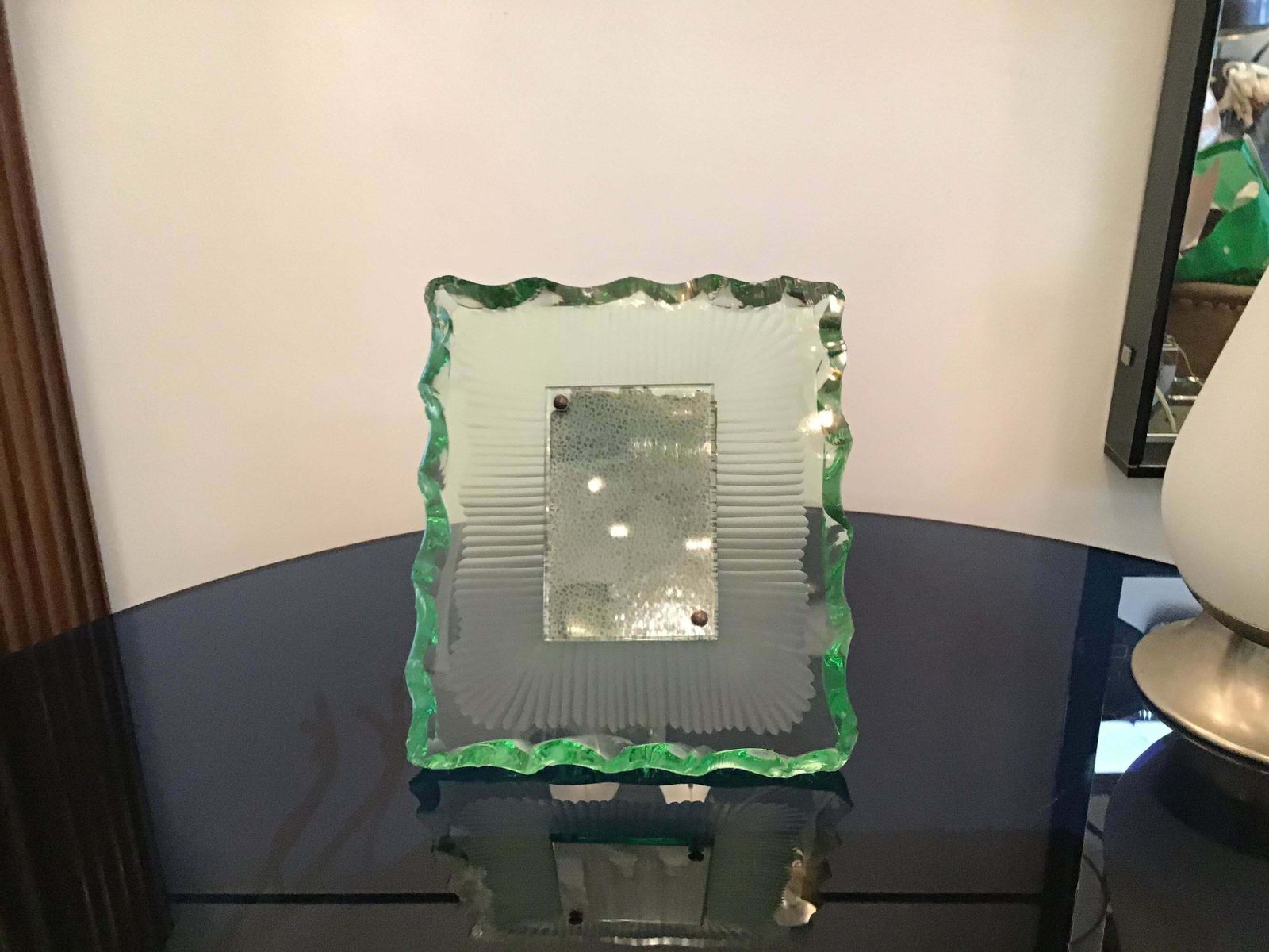 Home Decor Fontana Arte Frame 1940 Glass Brass Italy photo