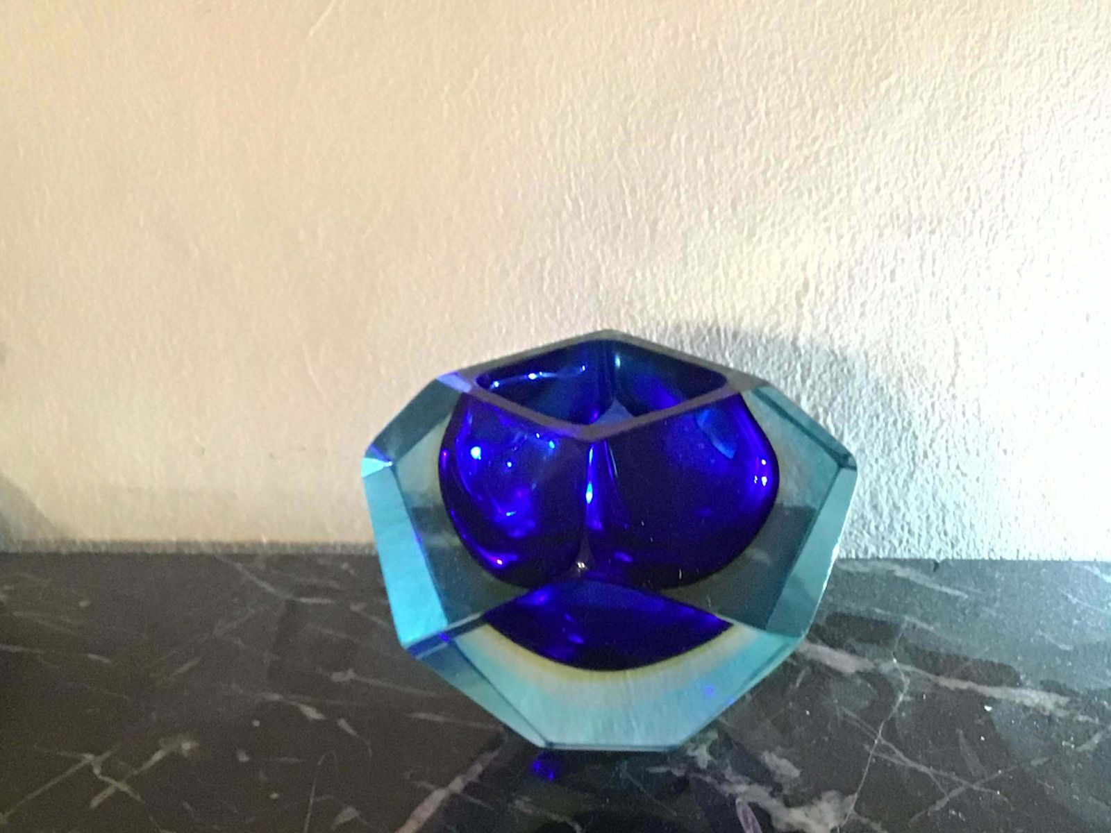 Seguso Flavio Poli Ashtray Ciottola Murano Glass 1950 Italy photo vinterior