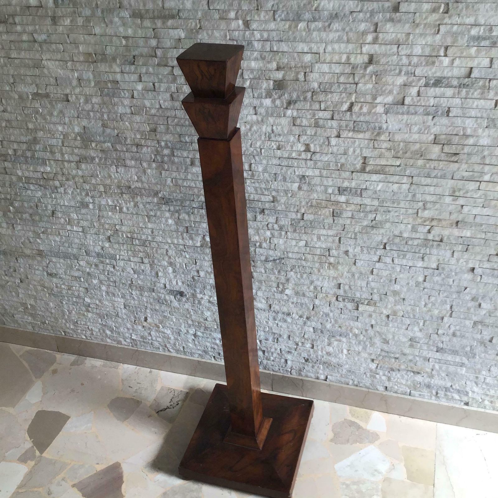 photo for sale Column Wood Walnut 1930 Italy, 1800s