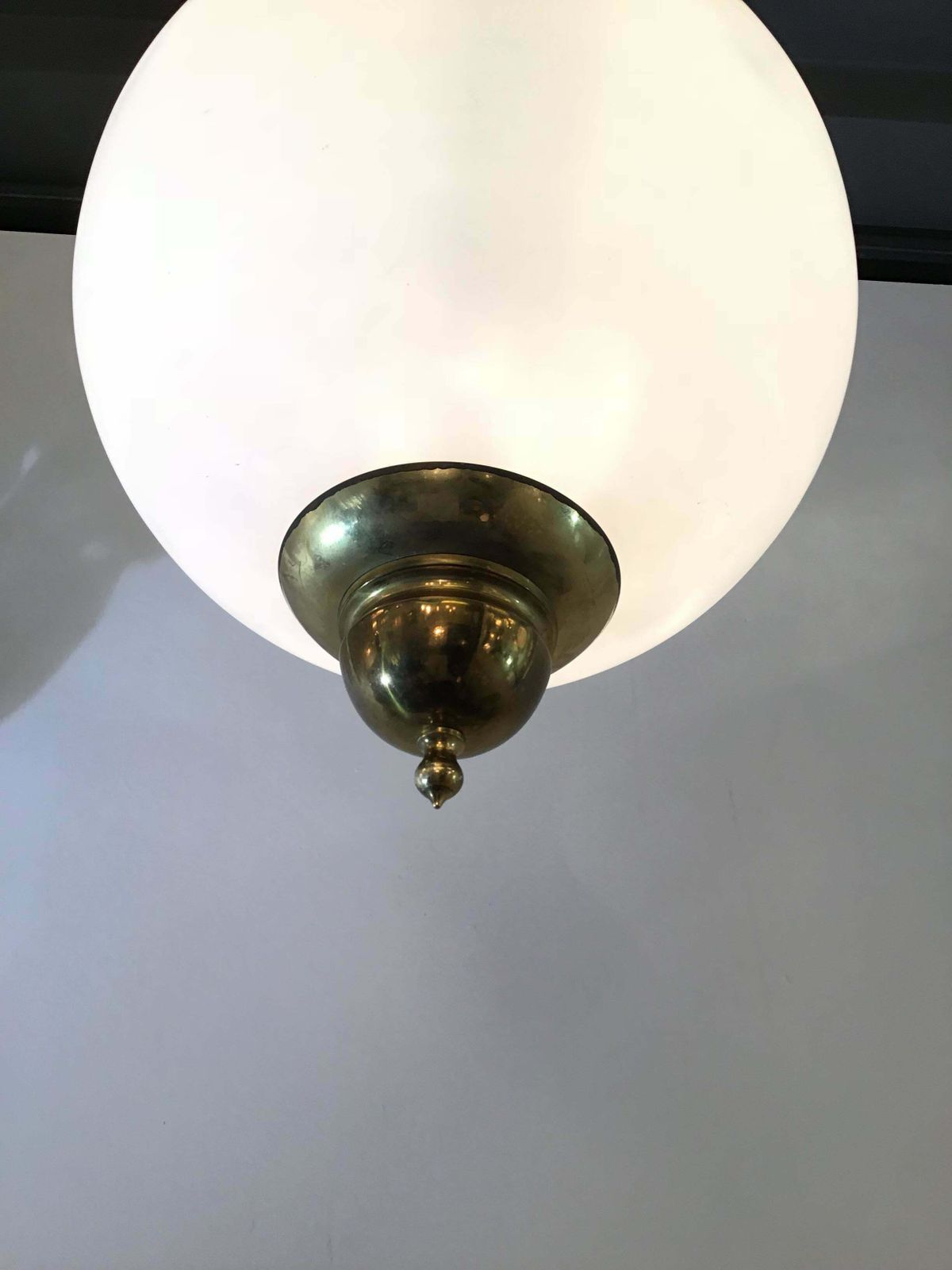 Azucena Chandelier Luigi Caccia Dominioni Italian 1950 Brass Glass photo vintage