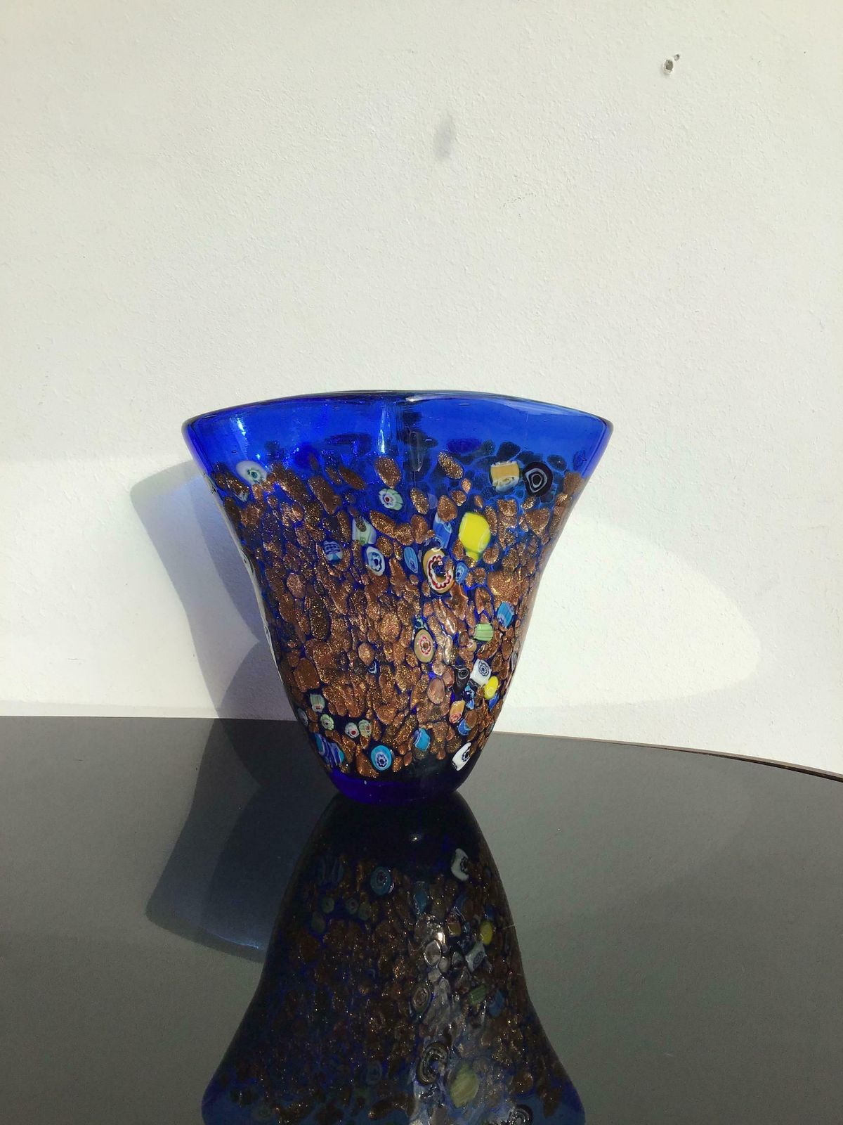 Dino Martens Vase Murano Glass Murrine 1950 Italy photo vintage