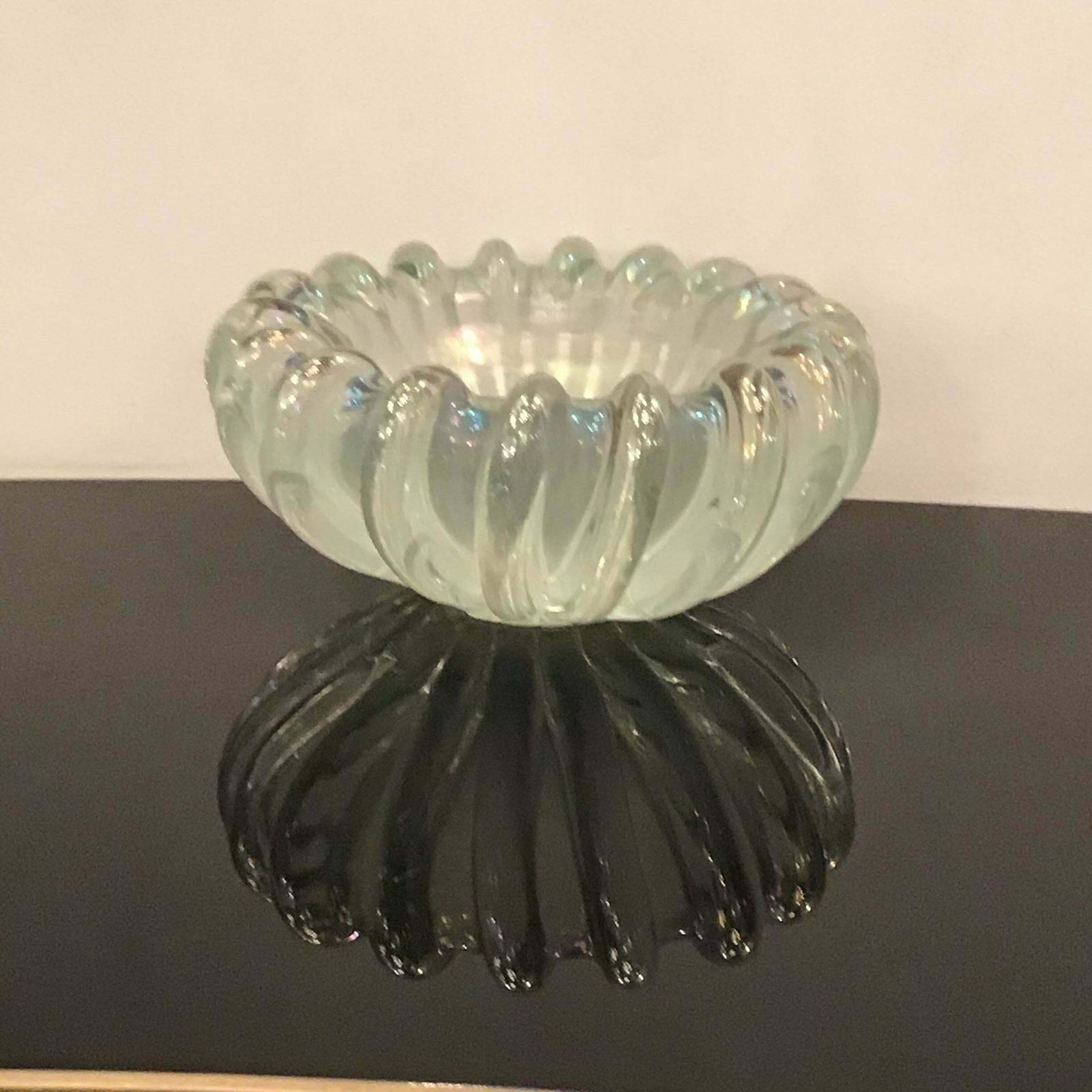 photo for sale Seguso Centrepiece Murano Iridescent Glass 1940 Italy