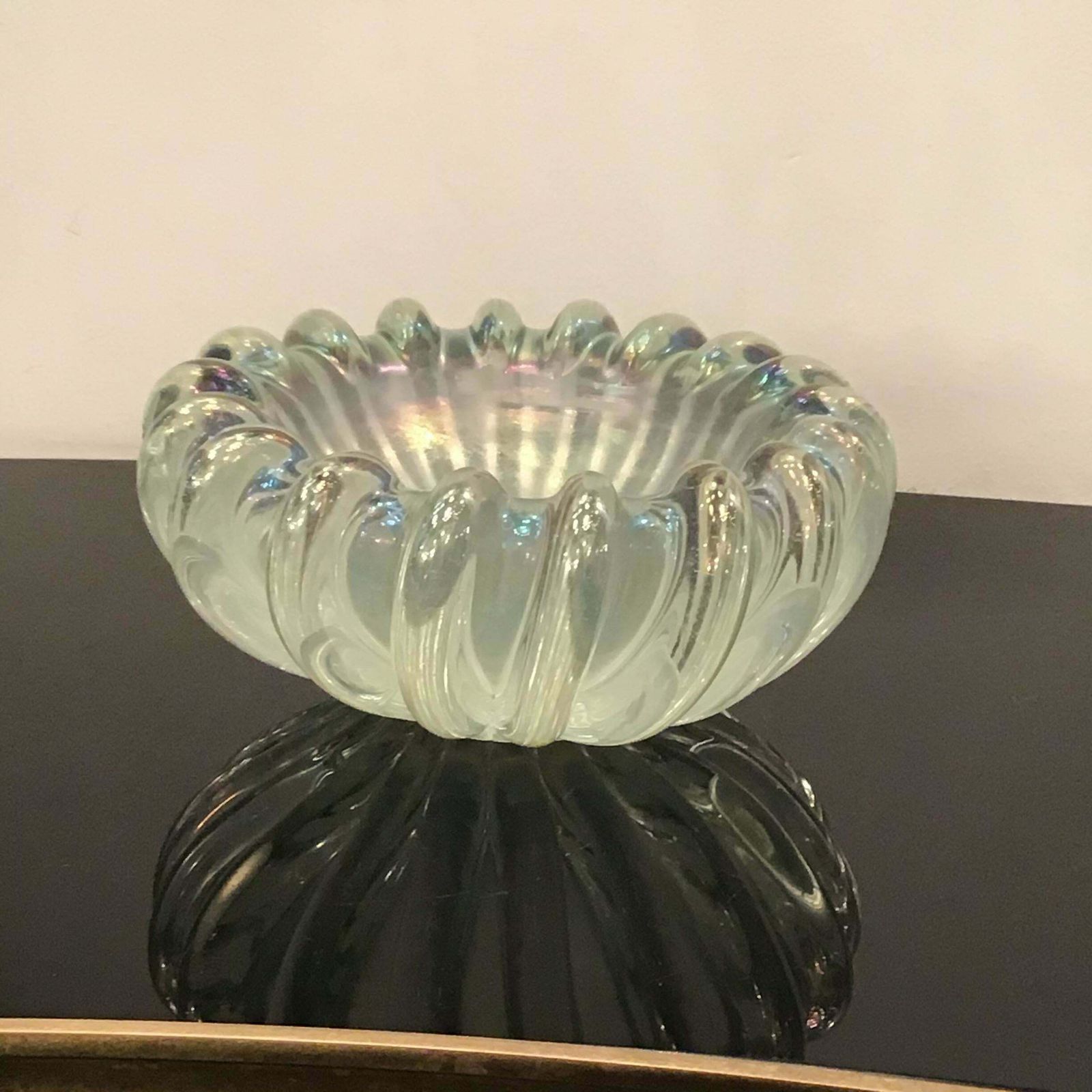 photo buy Seguso Centrepiece Murano Iridescent Glass 1940 Italy