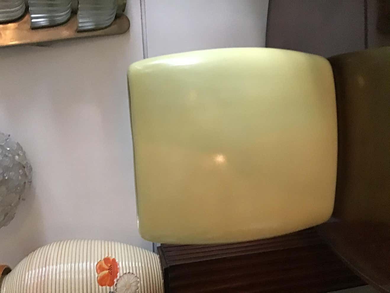 Laveno Guido Andlovitz 1935 Large Vase/Umbrella Stand Yellow Ceramic, Italy photo furniture