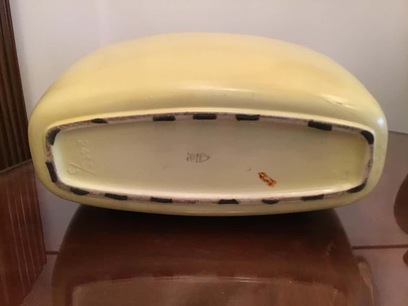 photo buy Laveno Guido Andlovitz 1935 Large Vase/Umbrella Stand Yellow Ceramic, Italy