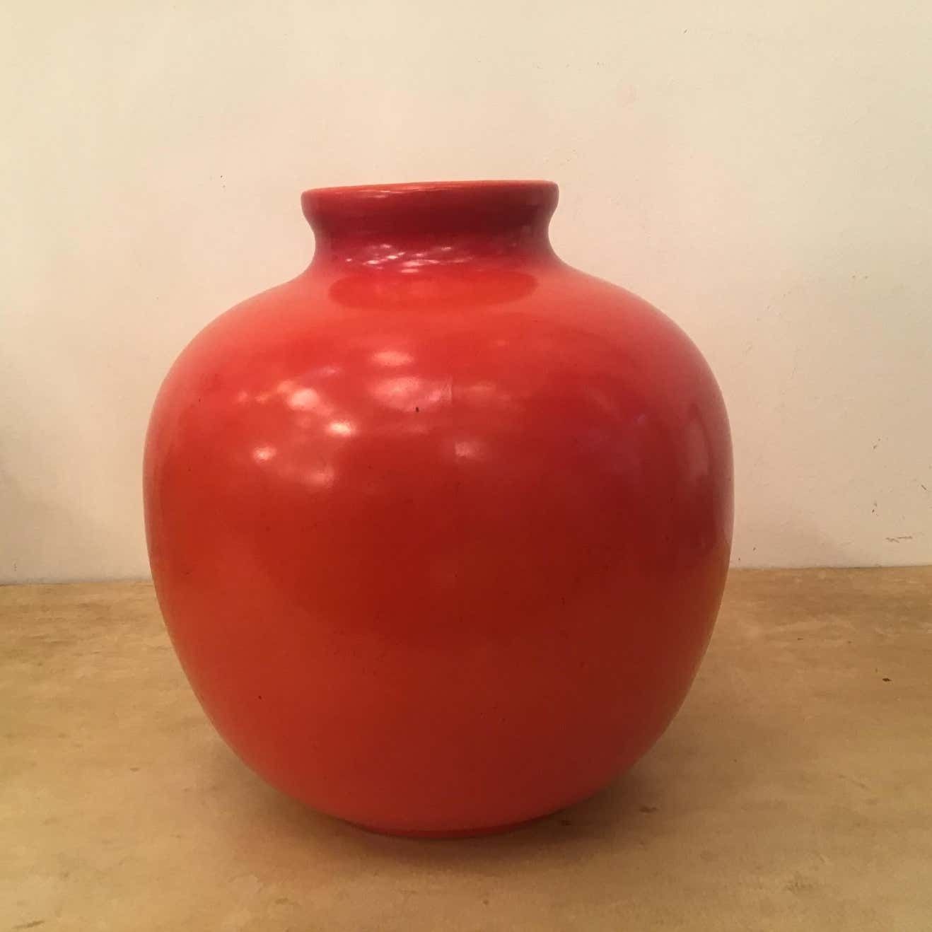 Richard Ginori “Giovanni Gariboldi “ Vase Ceramic 1950 Italy photo vinterior